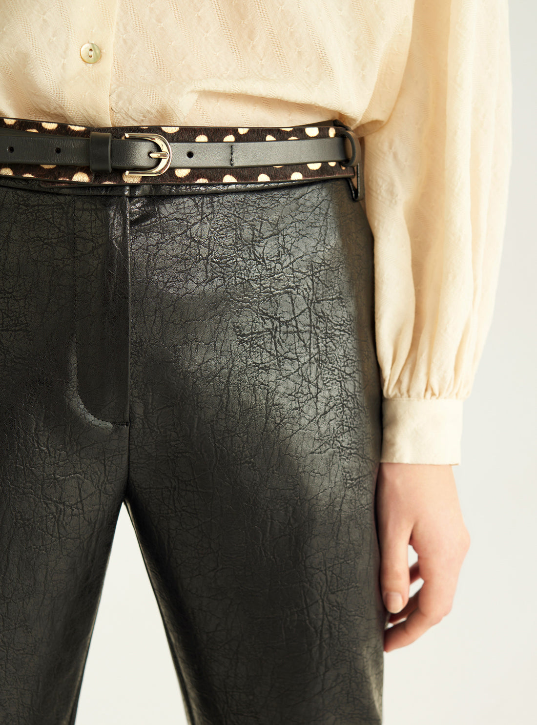 Ceinture bi-matière trompe-l&