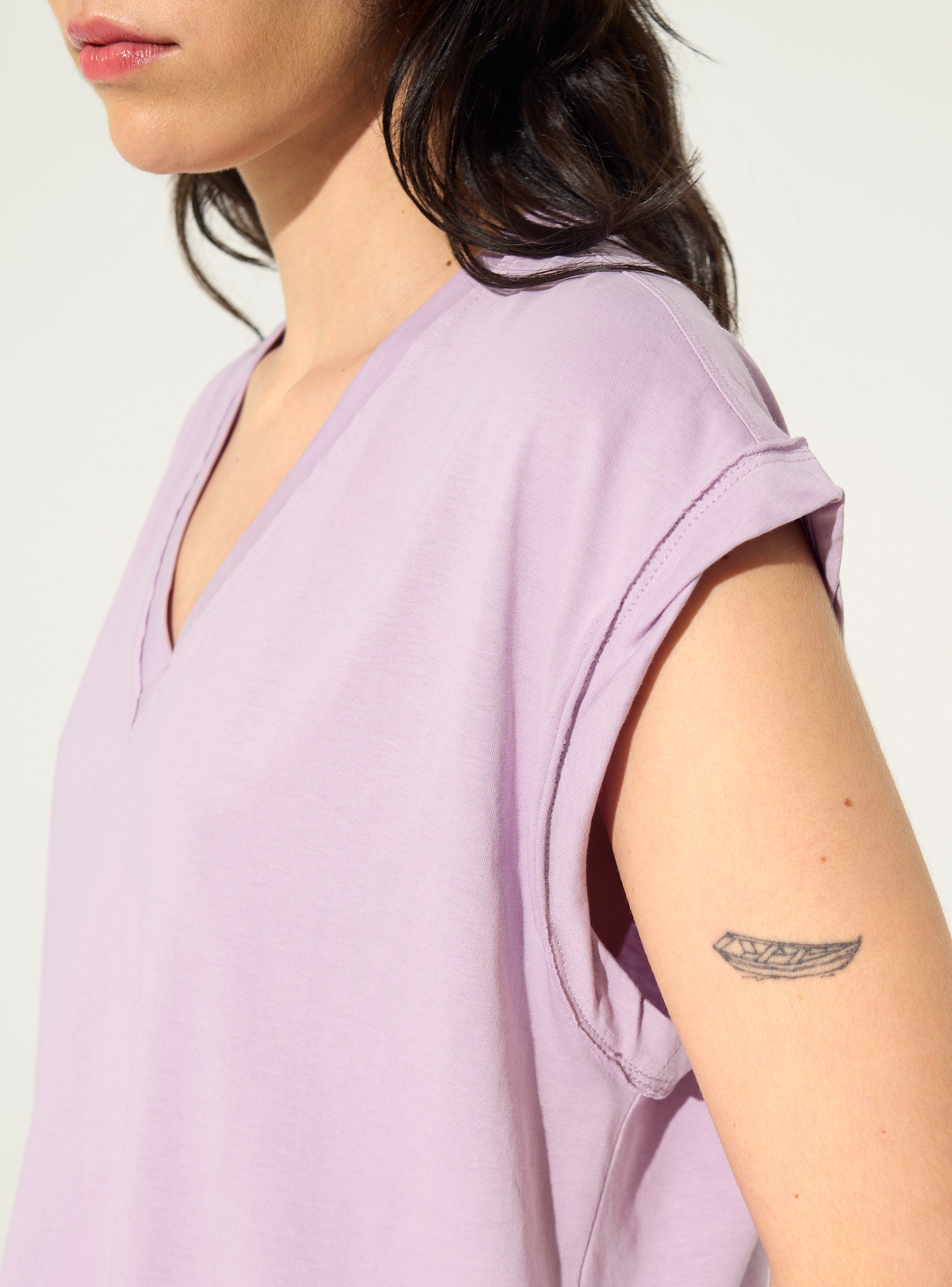 Lila Tanktop aus Bio-Baumwolle