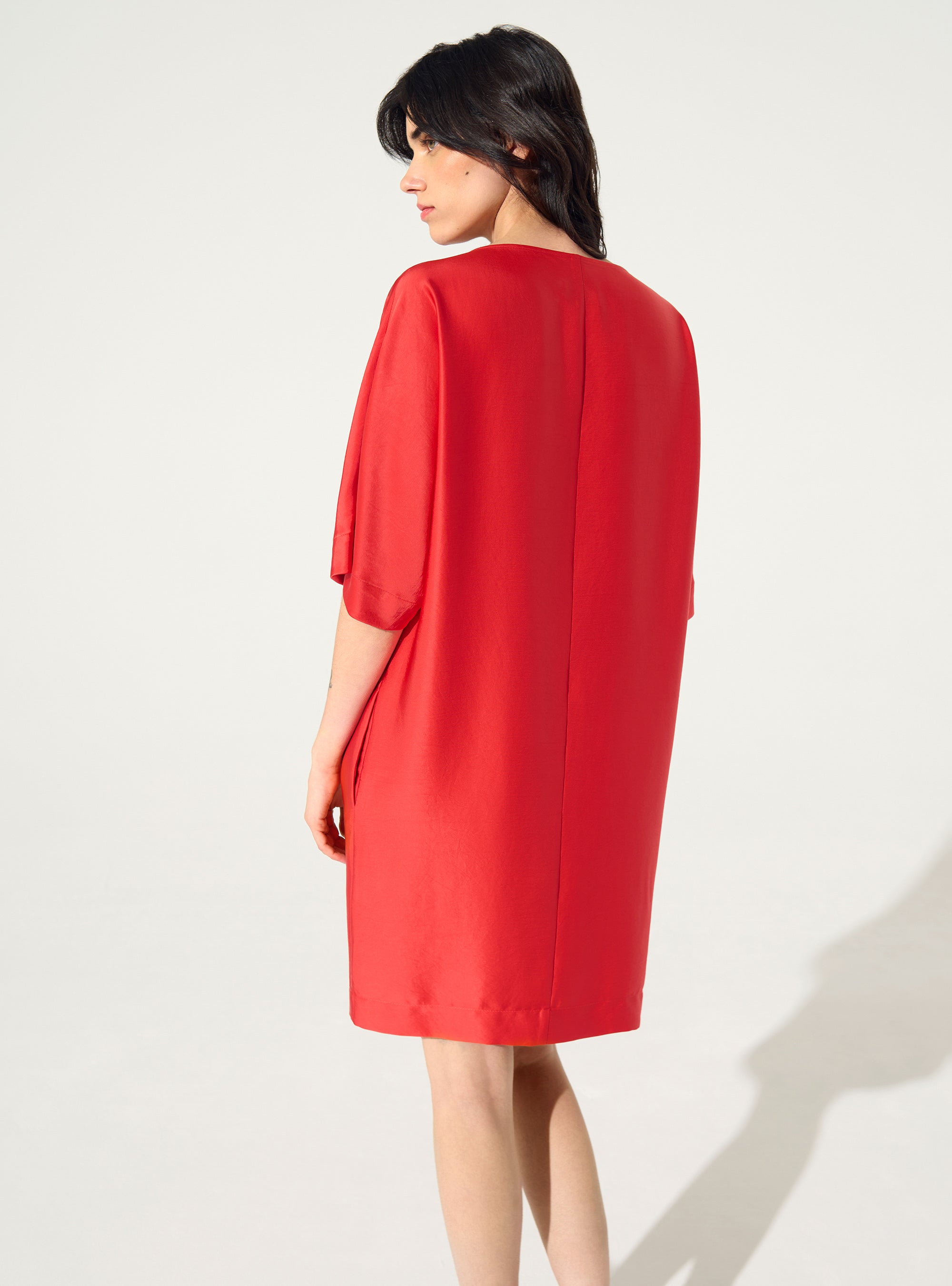Robe ample rouge