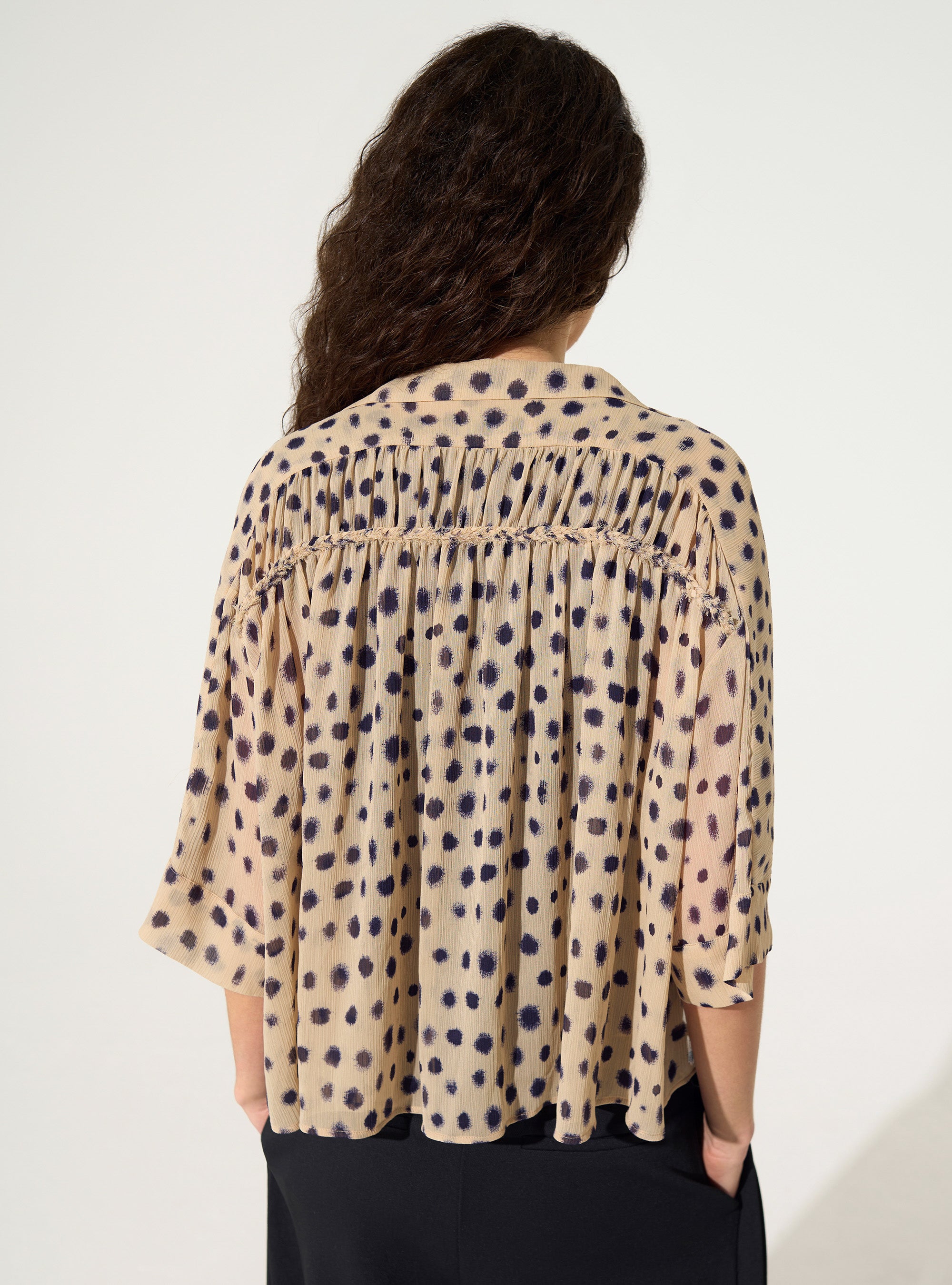 Chemise oversize XXL imprimé maison rose