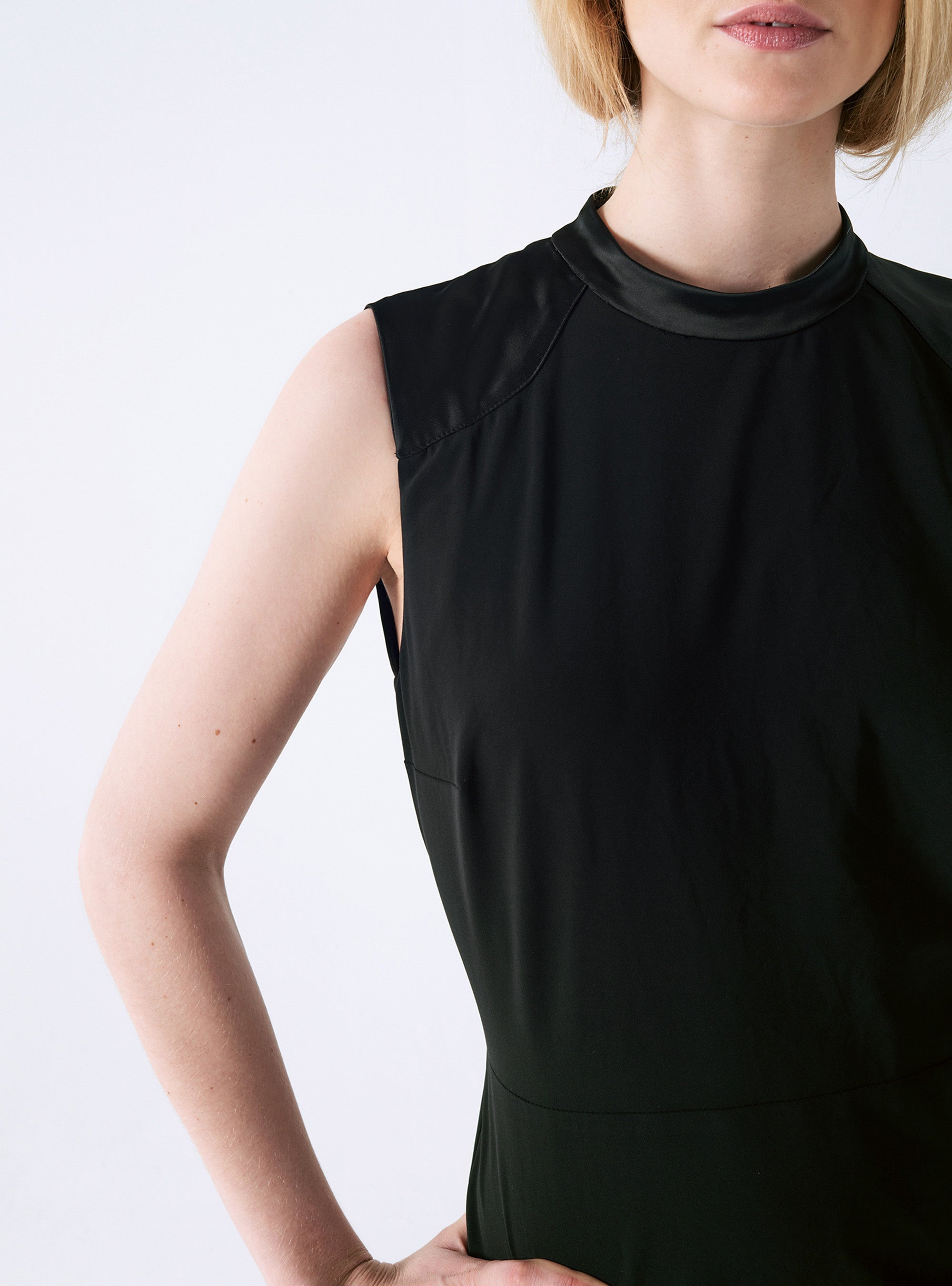 Slit Back Dress