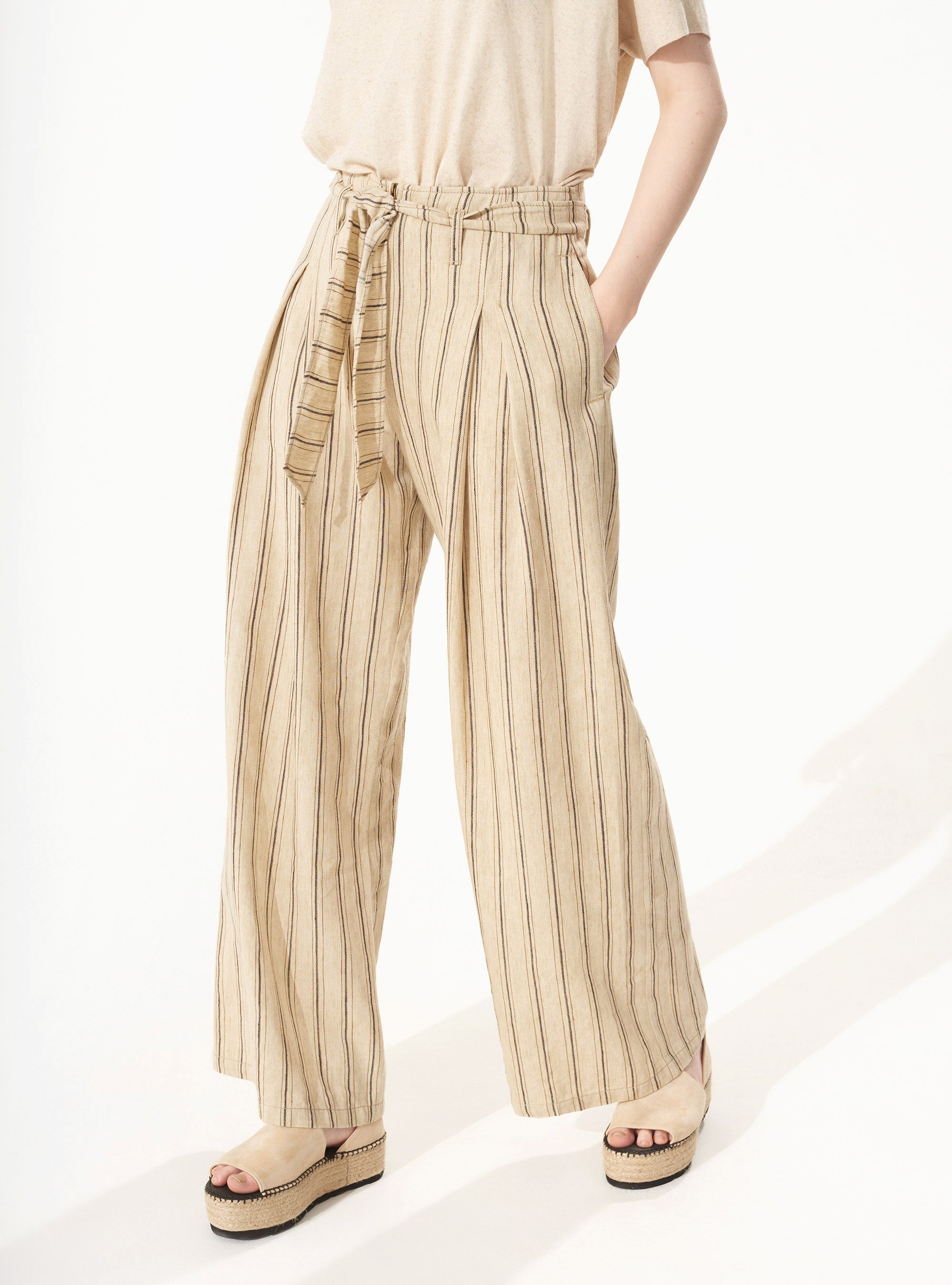 Pantalon Large acoté