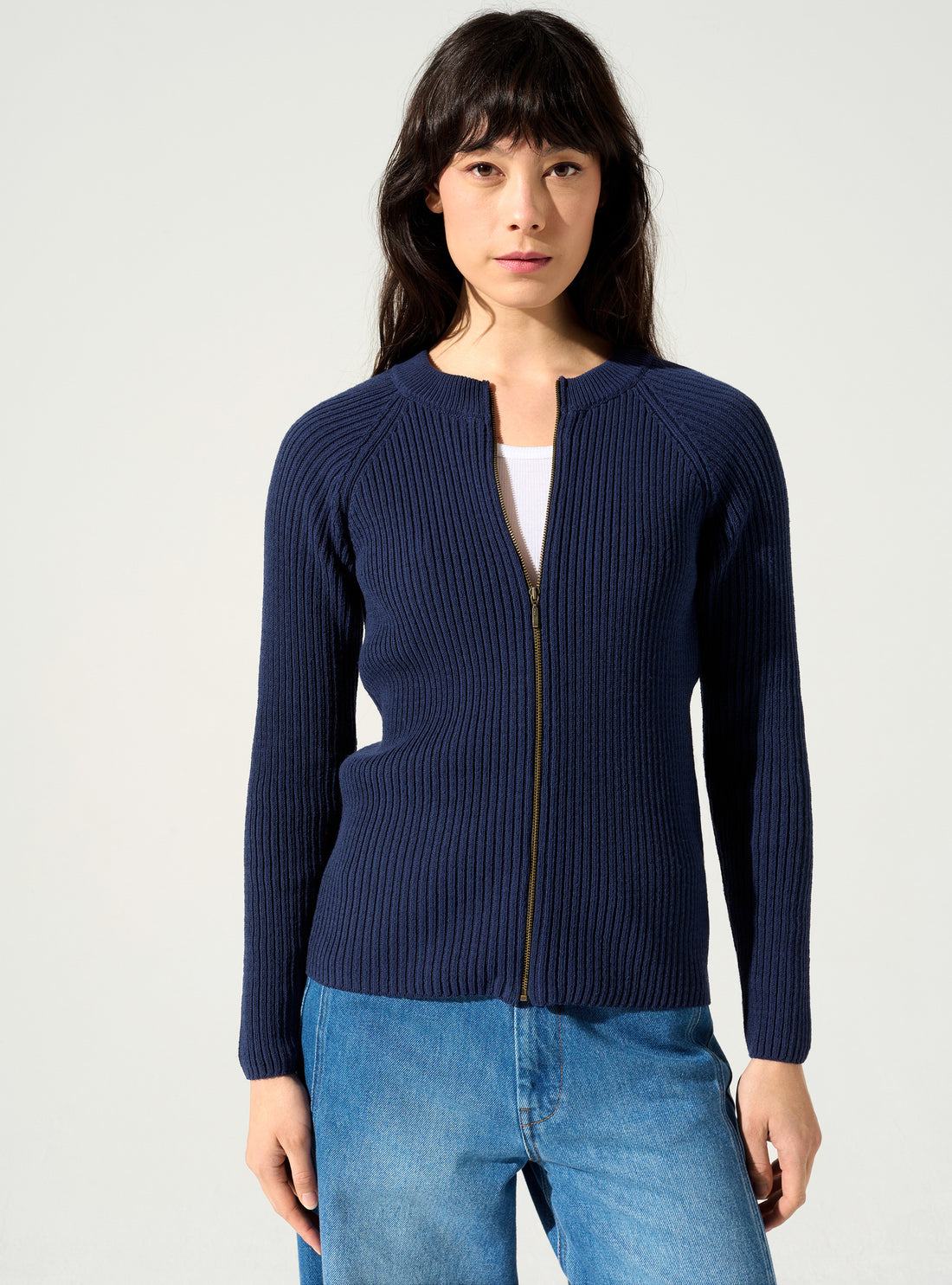 Zipped cardigan