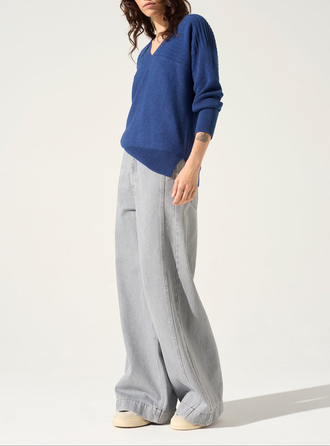 Pullover mit V-Ausschnitt