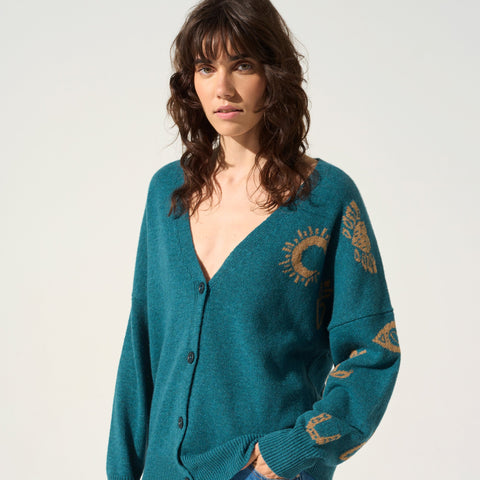 Loose cardigan