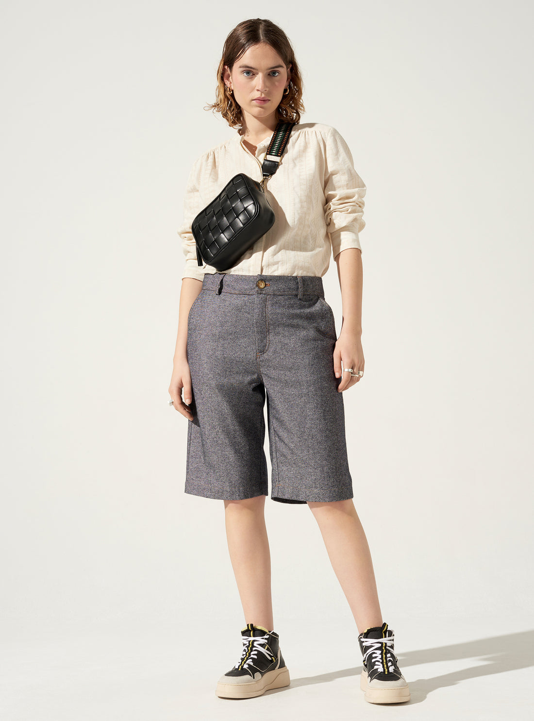 Straight Bermuda shorts
