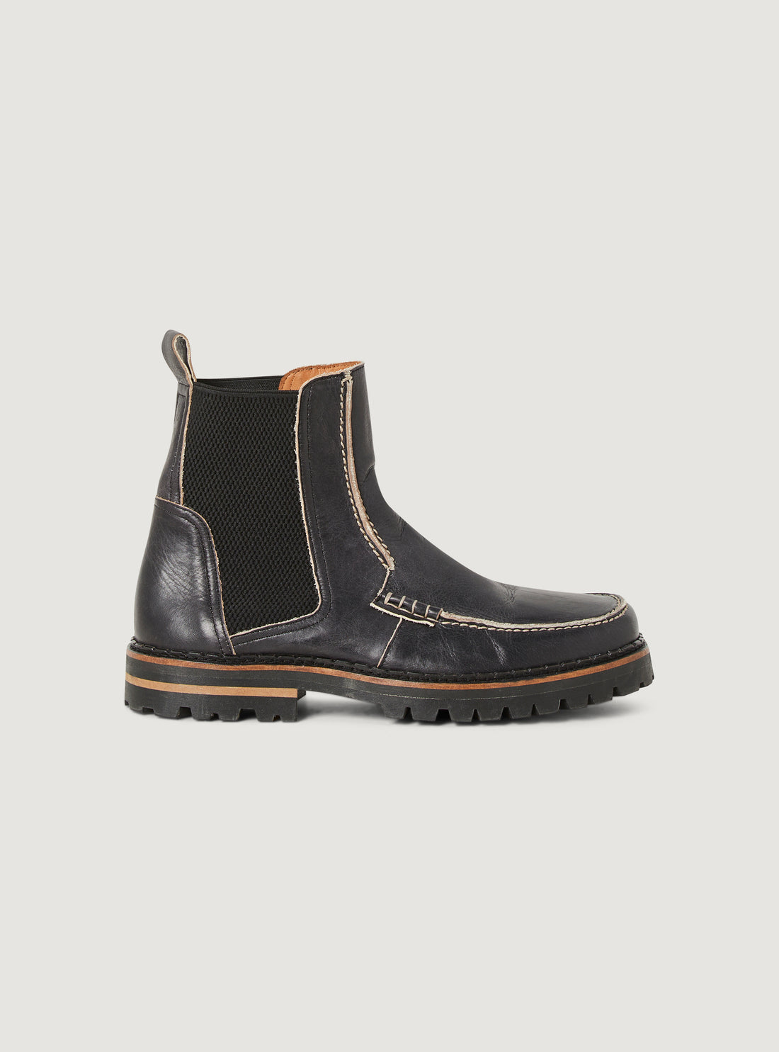 Leather ankle boots