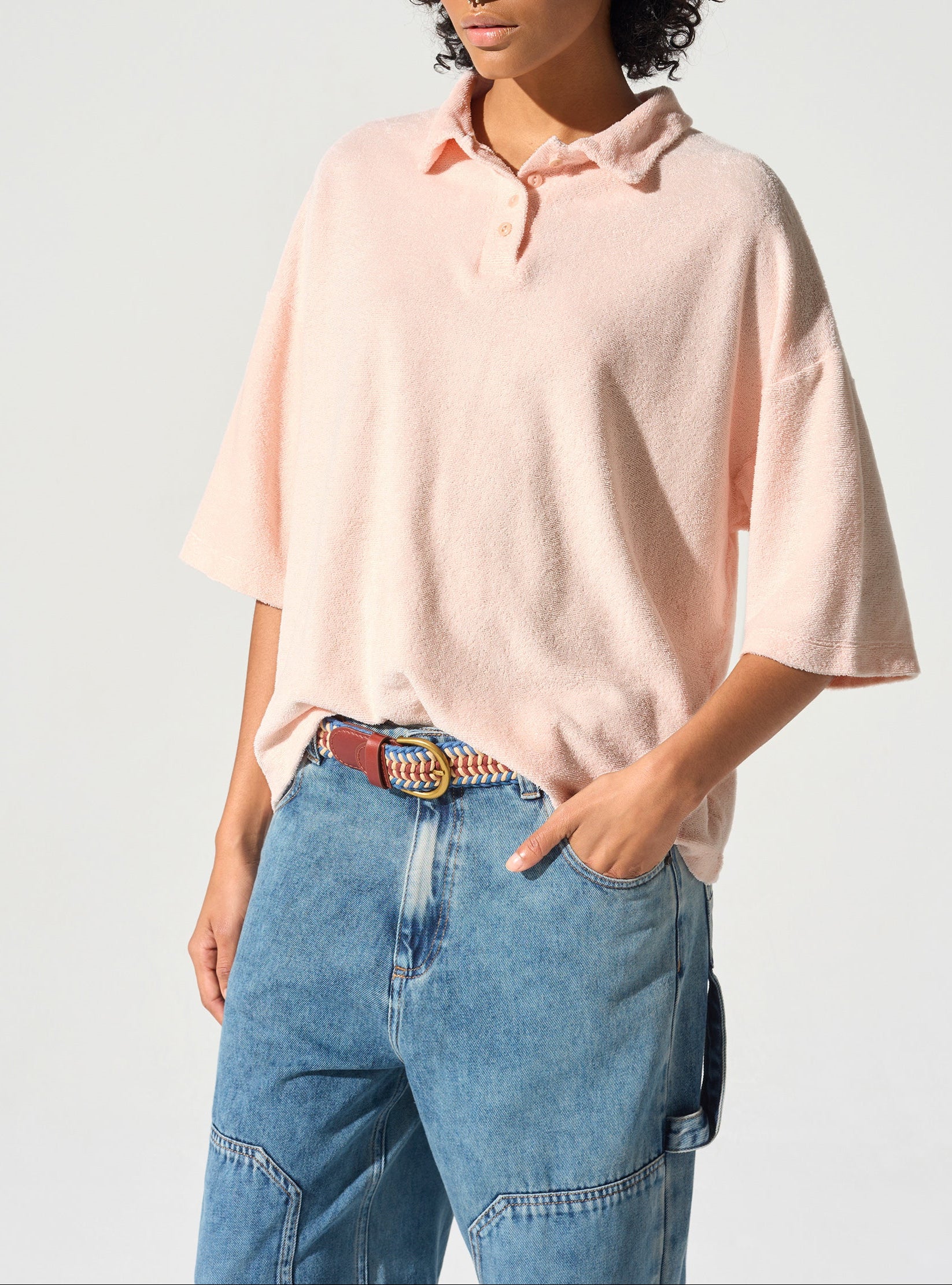 T-shirt polo éponge