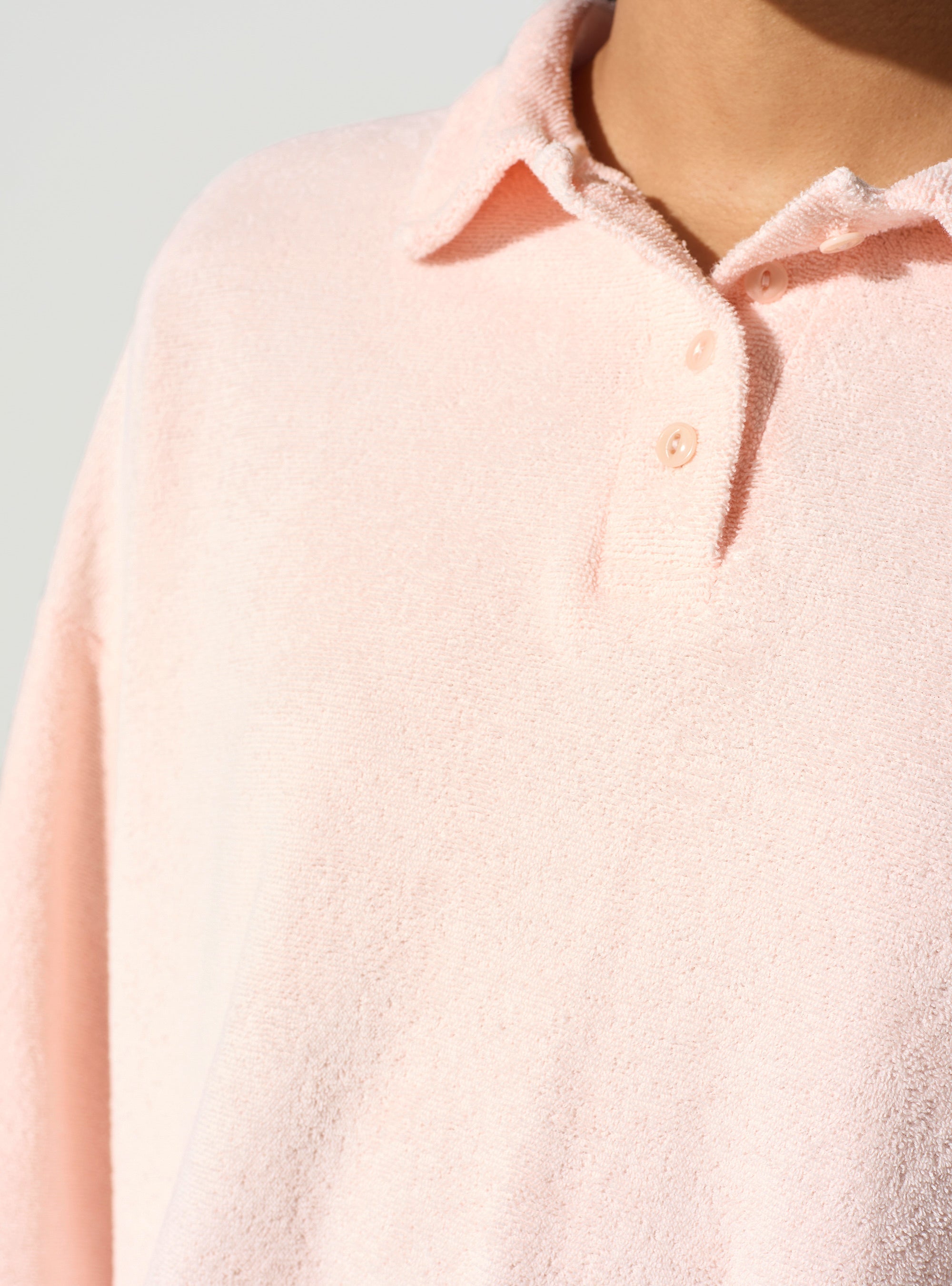 Terry polo T-shirt