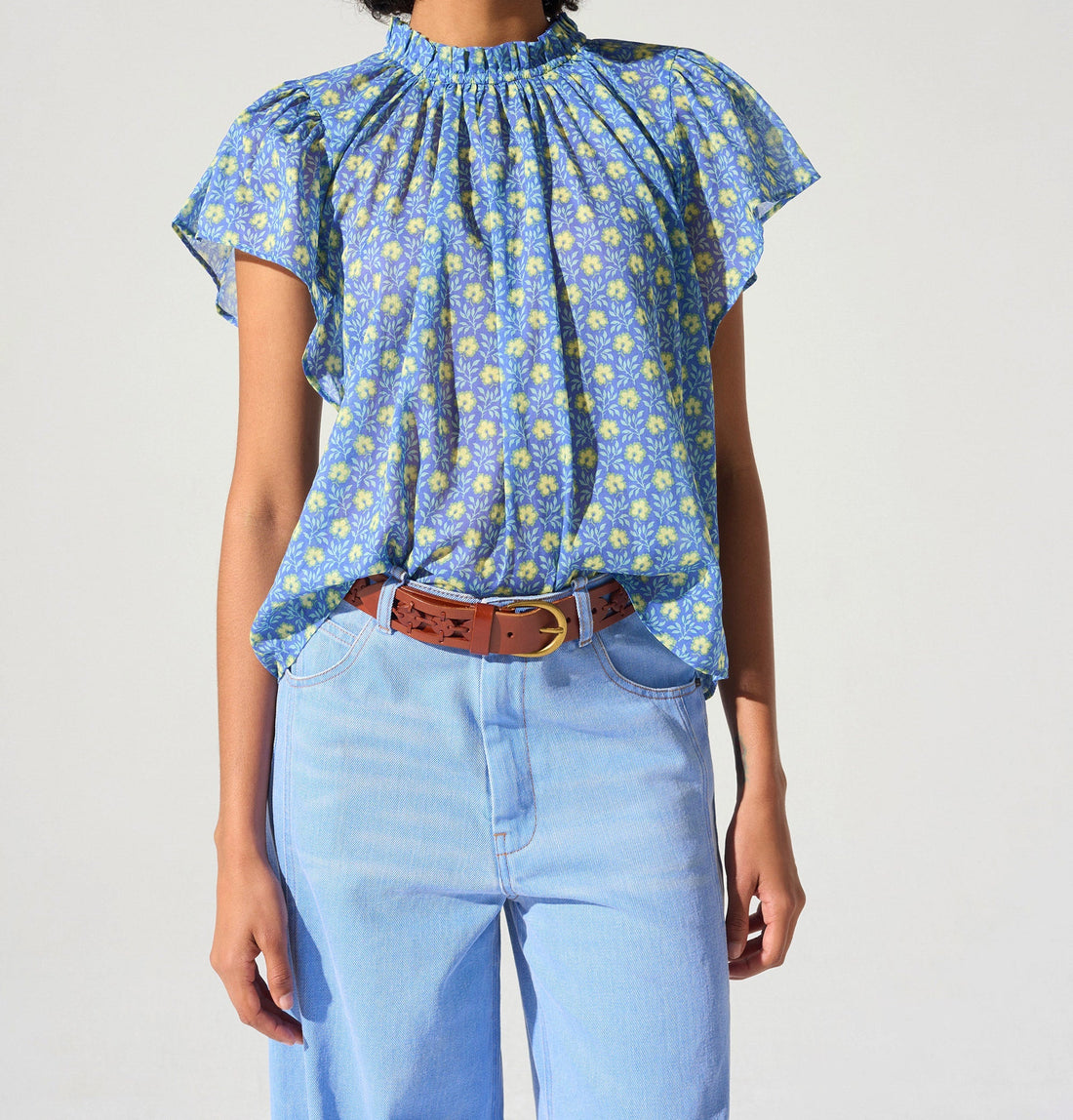 Blouse bohème imprimée acoté 