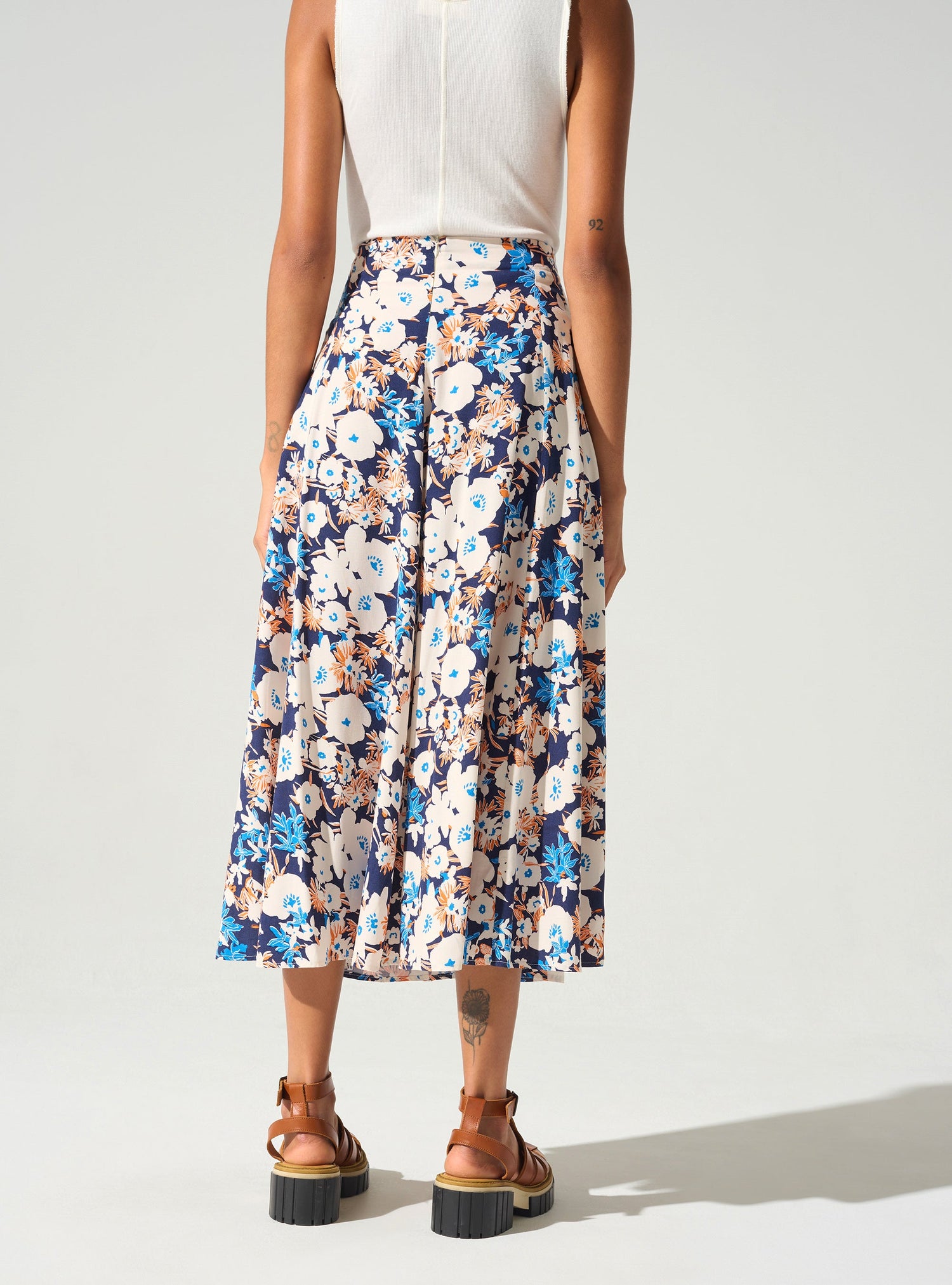 Bedruckter, ausgestellter Rock