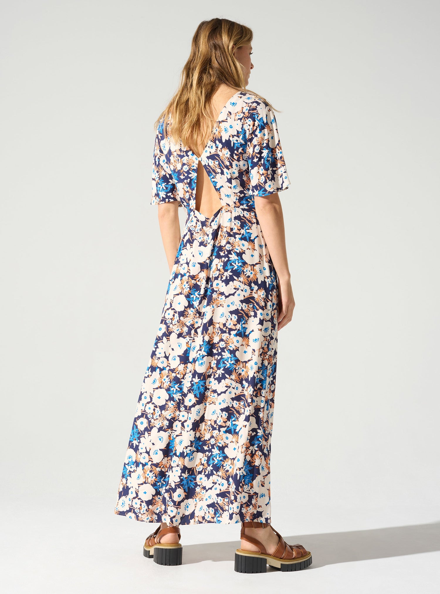 Robe longue imprimée
