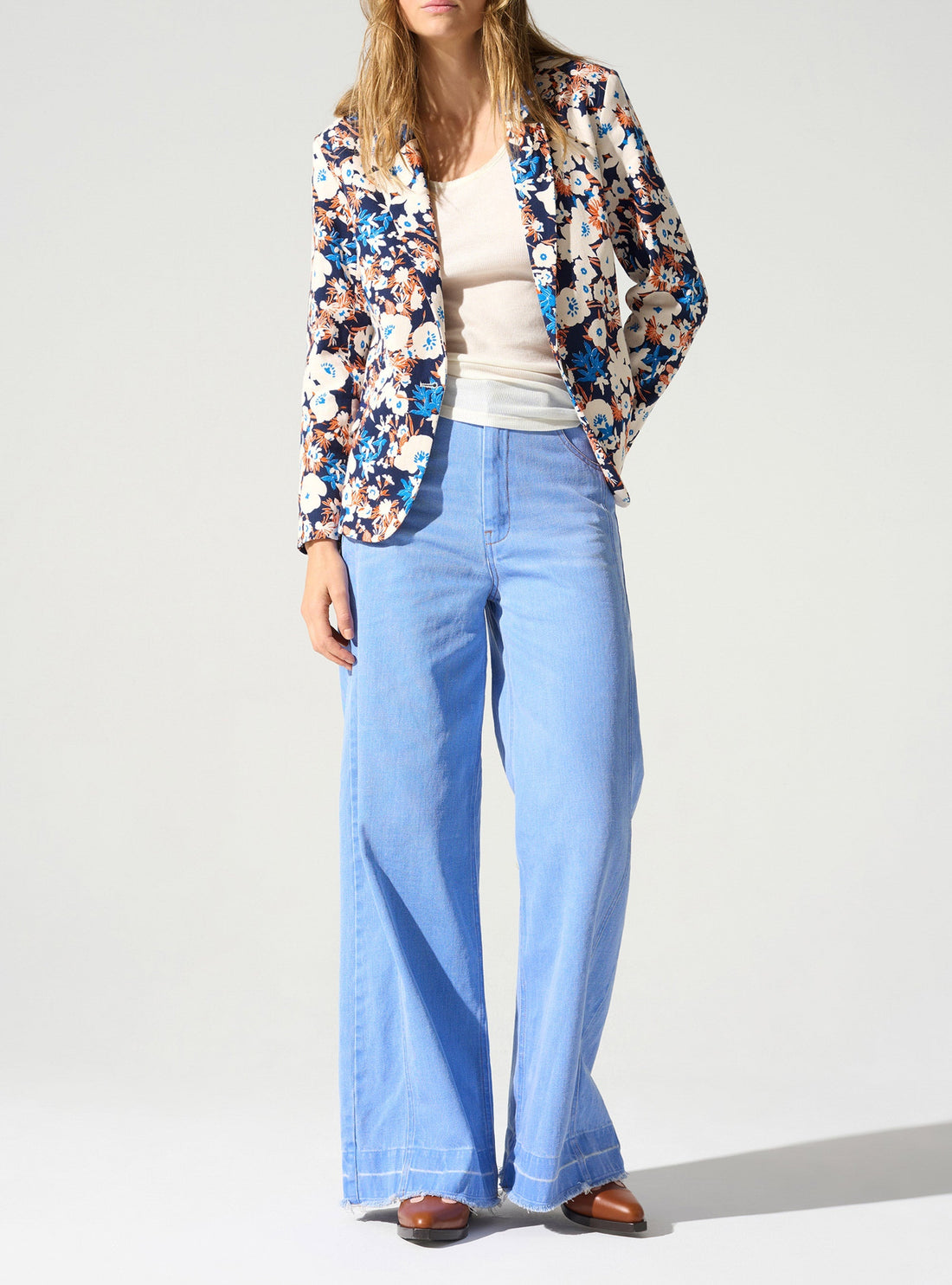 Veste blazer imprimée acoté 