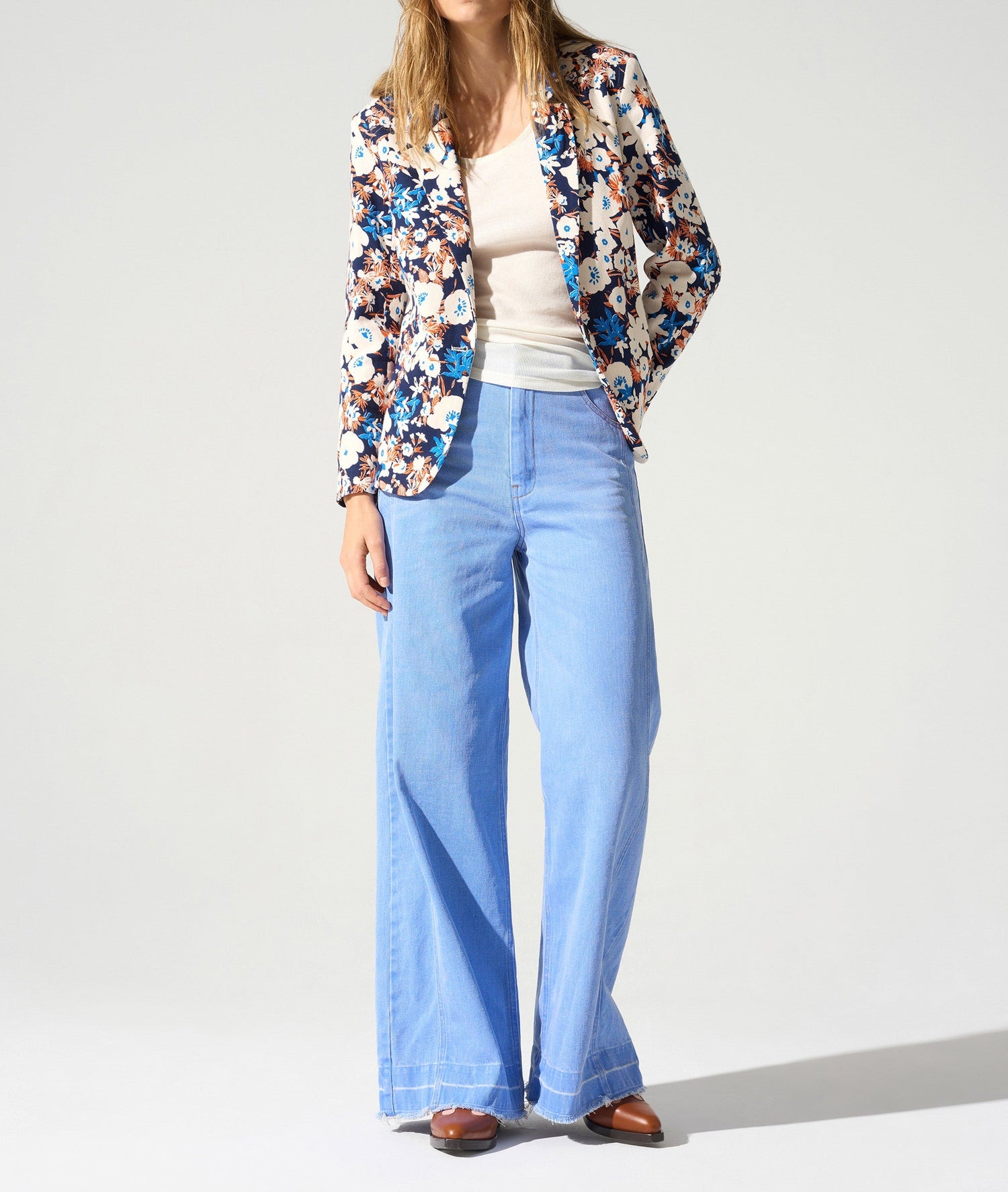 Veste blazer imprimée acoté 