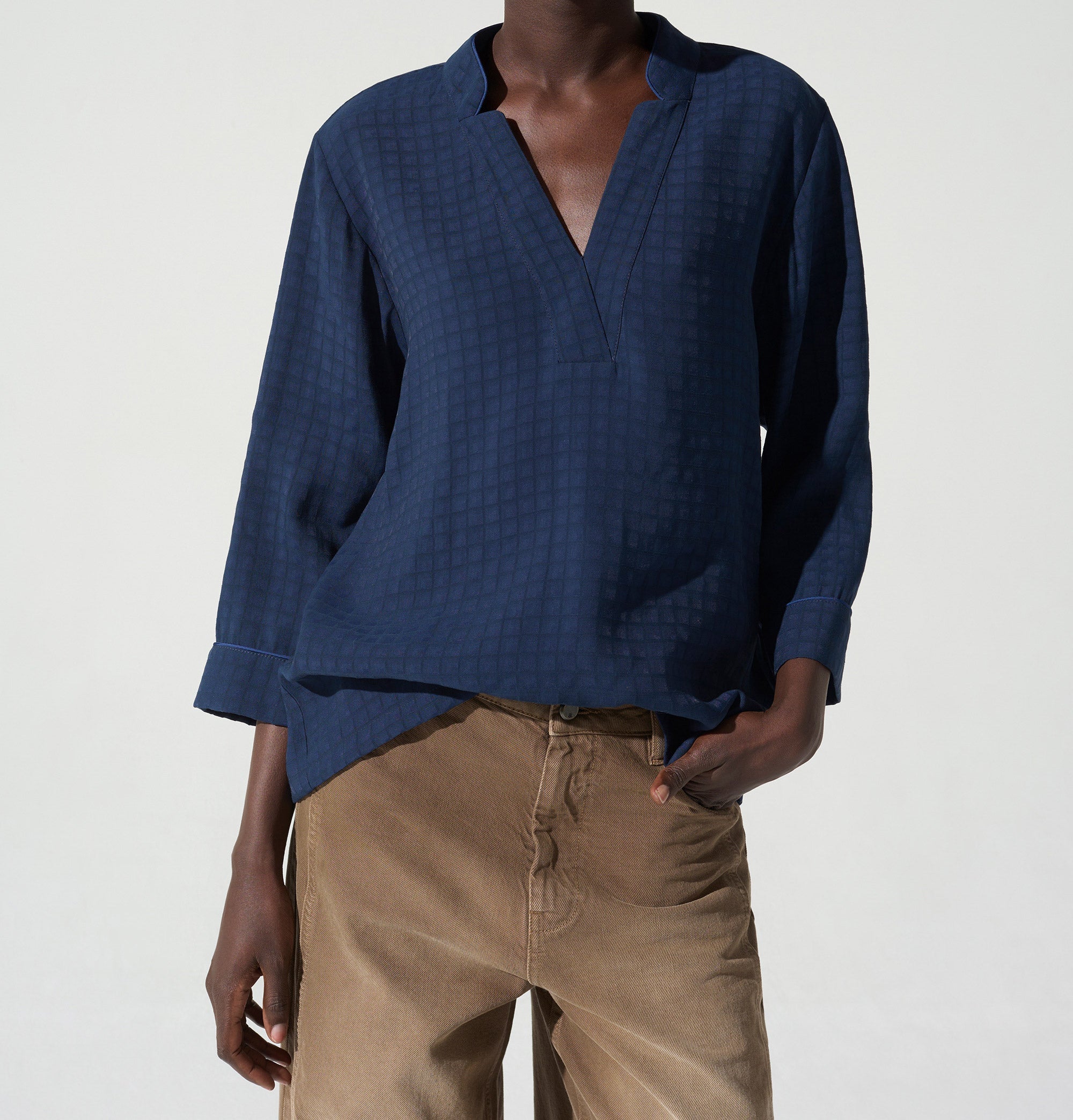 Blouse droite acoté 