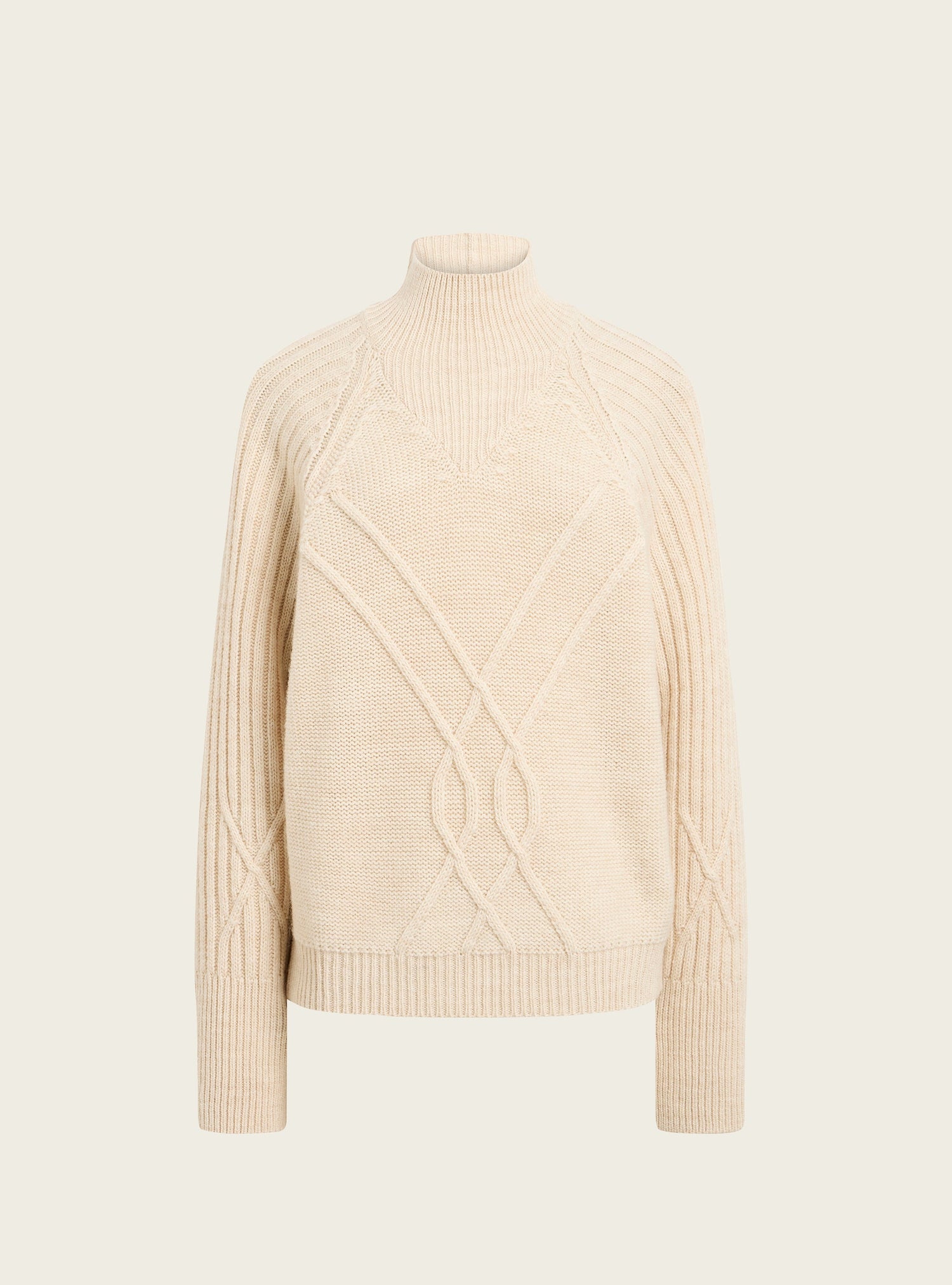 Pull torsadé en laine italienne acoté 