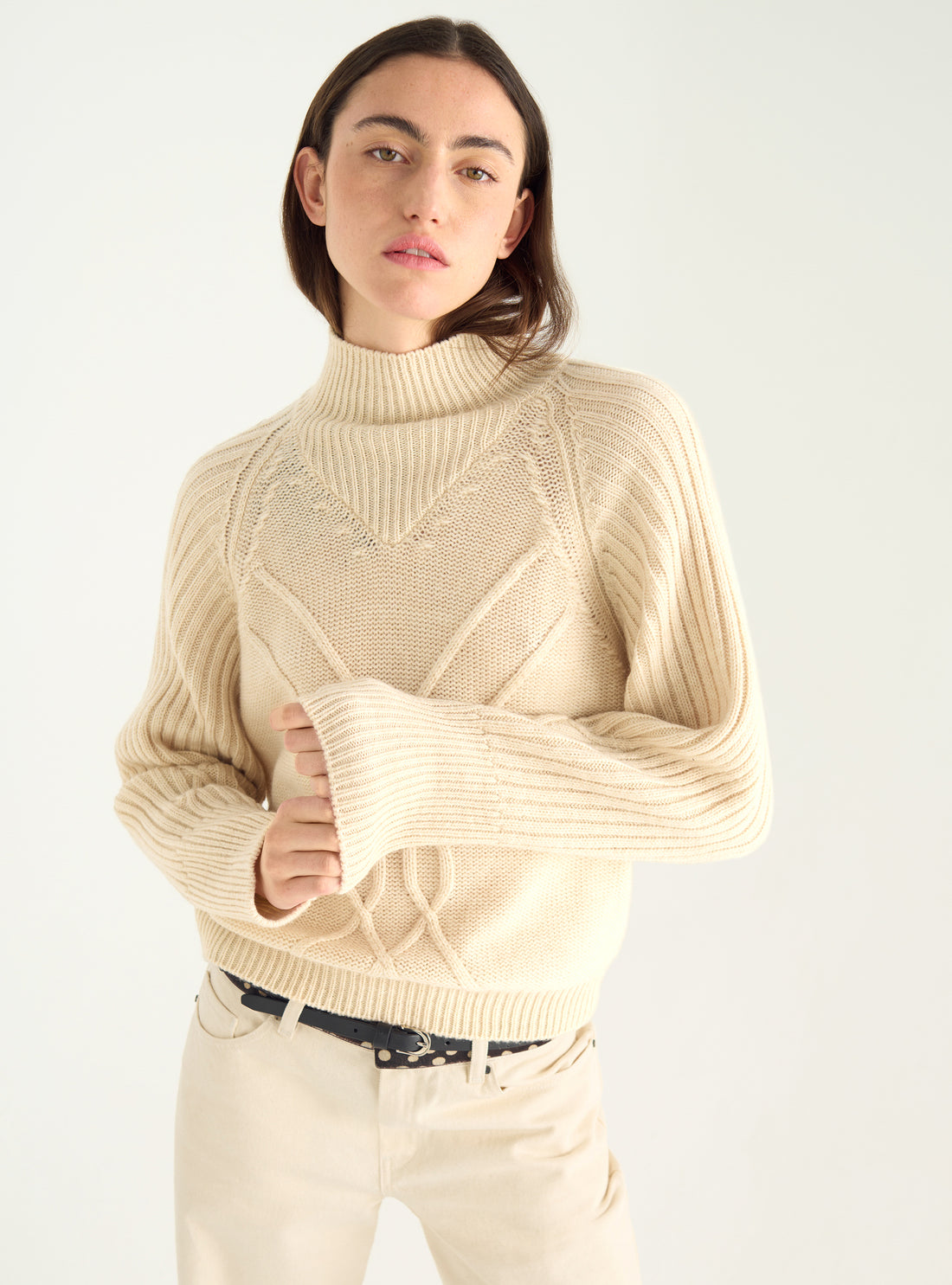 Pull torsadé en laine italienne