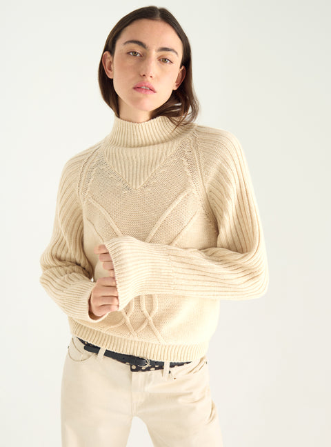 Italian wool cable sweater