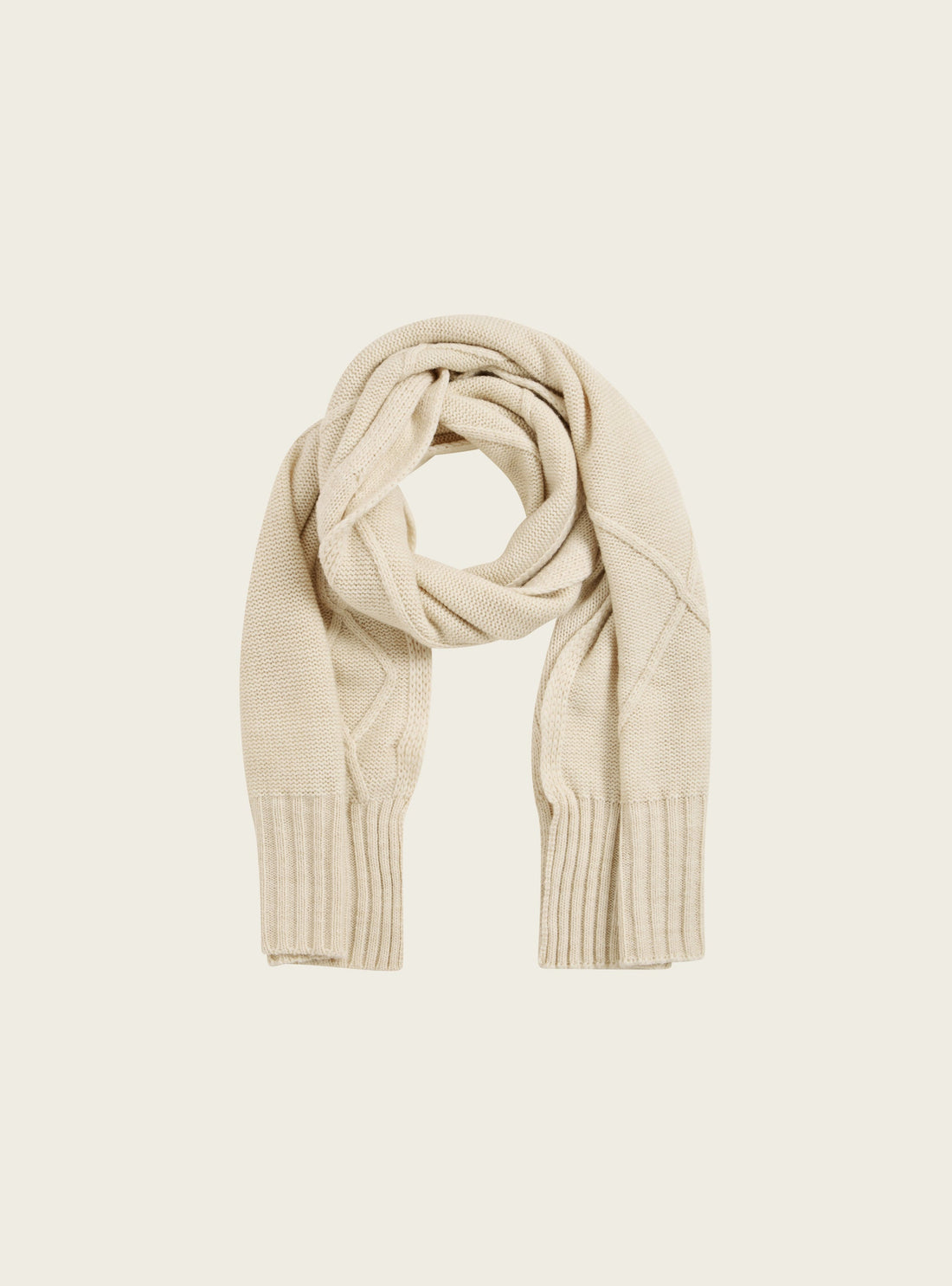 Écharpe torsadée en laine acoté 