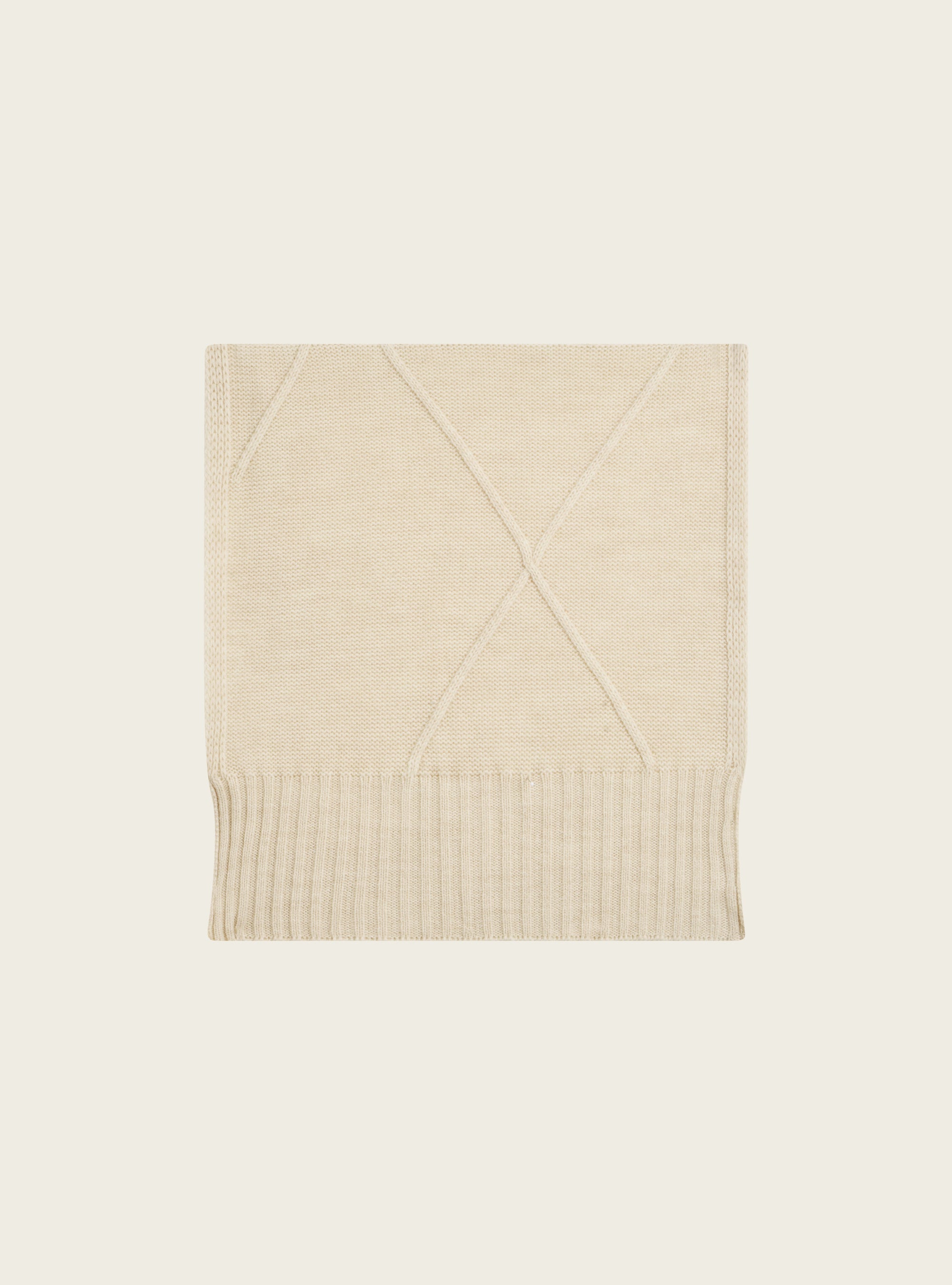 Écharpe torsadée en laine acoté 