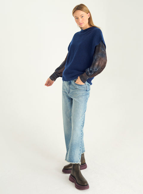 Pull sans manches oversize