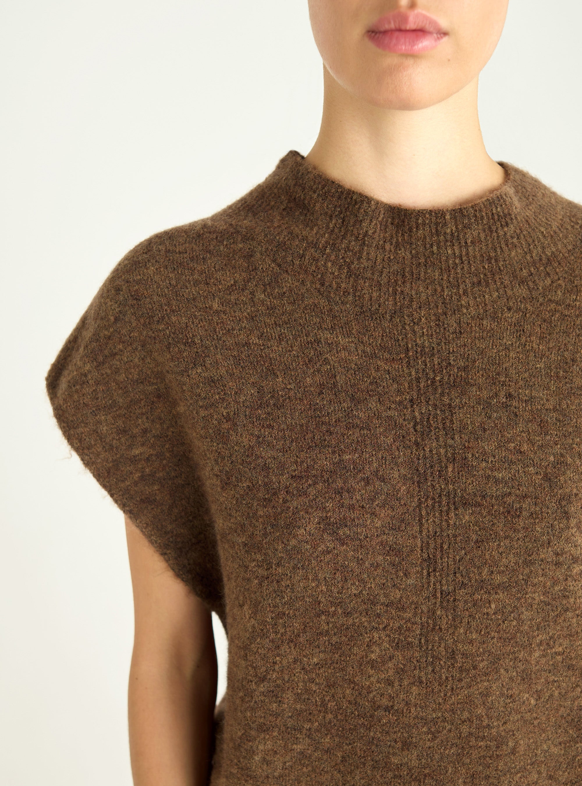 Pull sans manches oversize