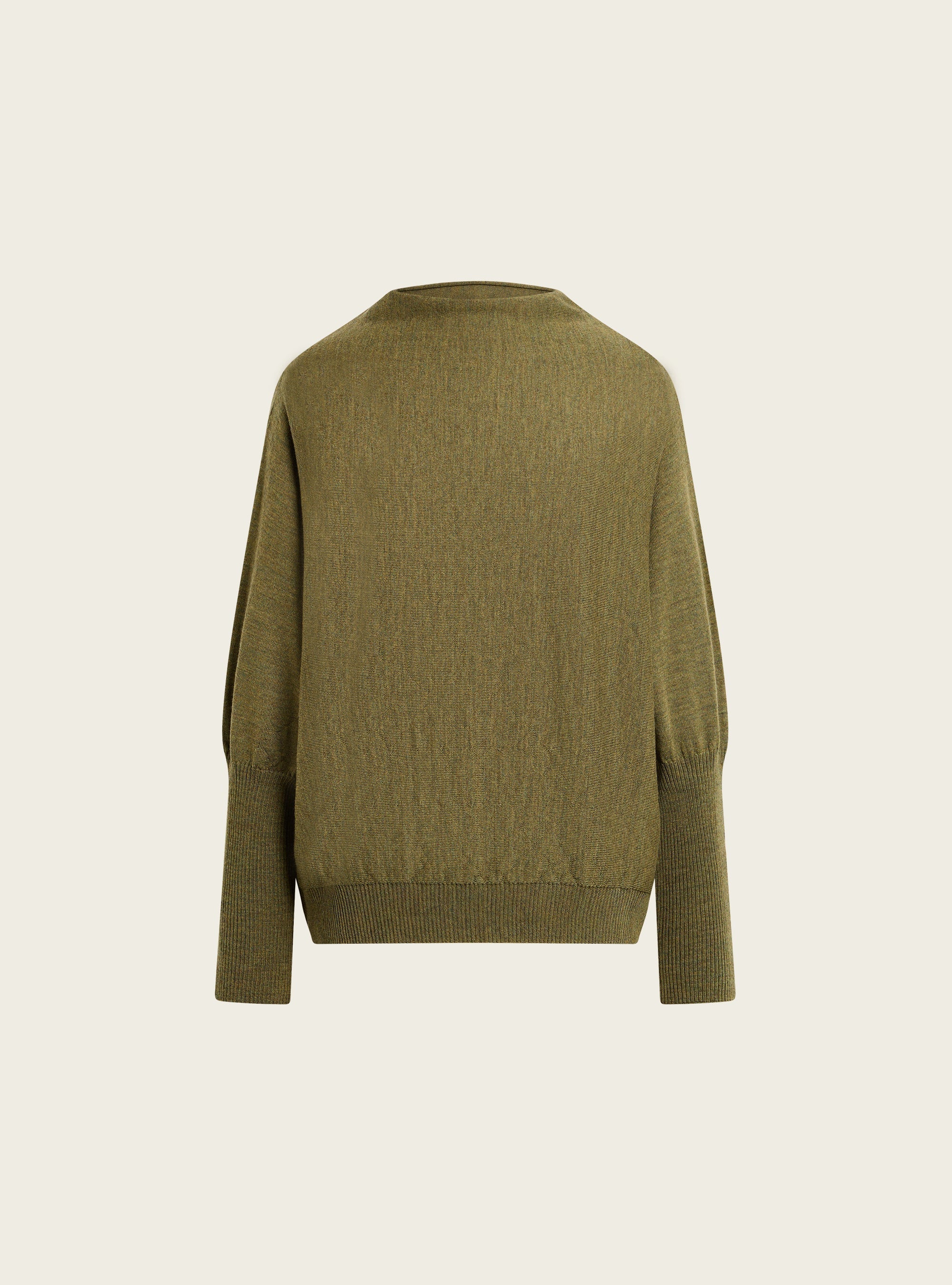 Pull oversize à col drapé acoté 