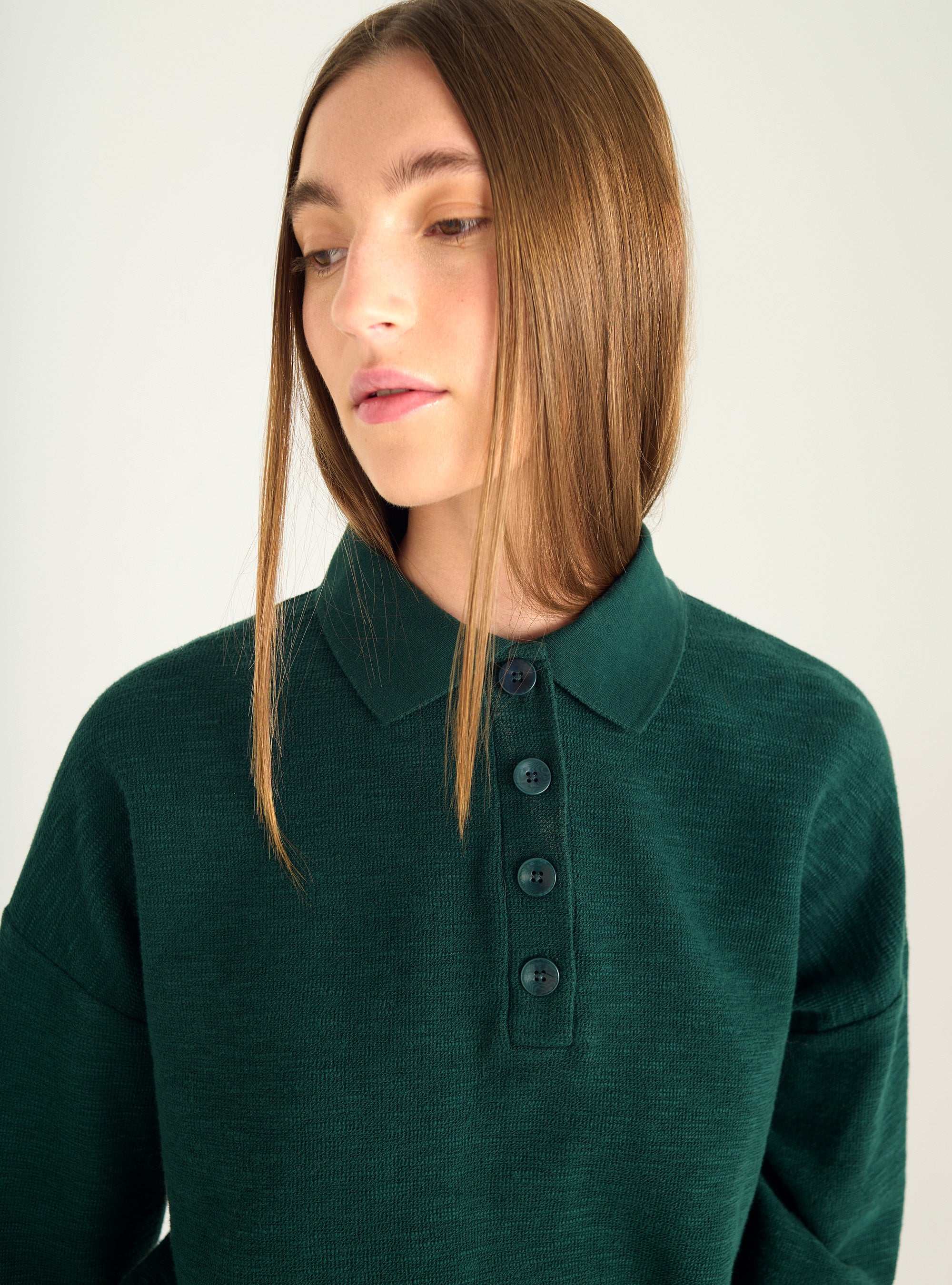 Polo oversized flammé