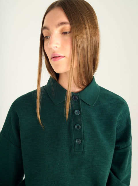 Polo oversized flammé