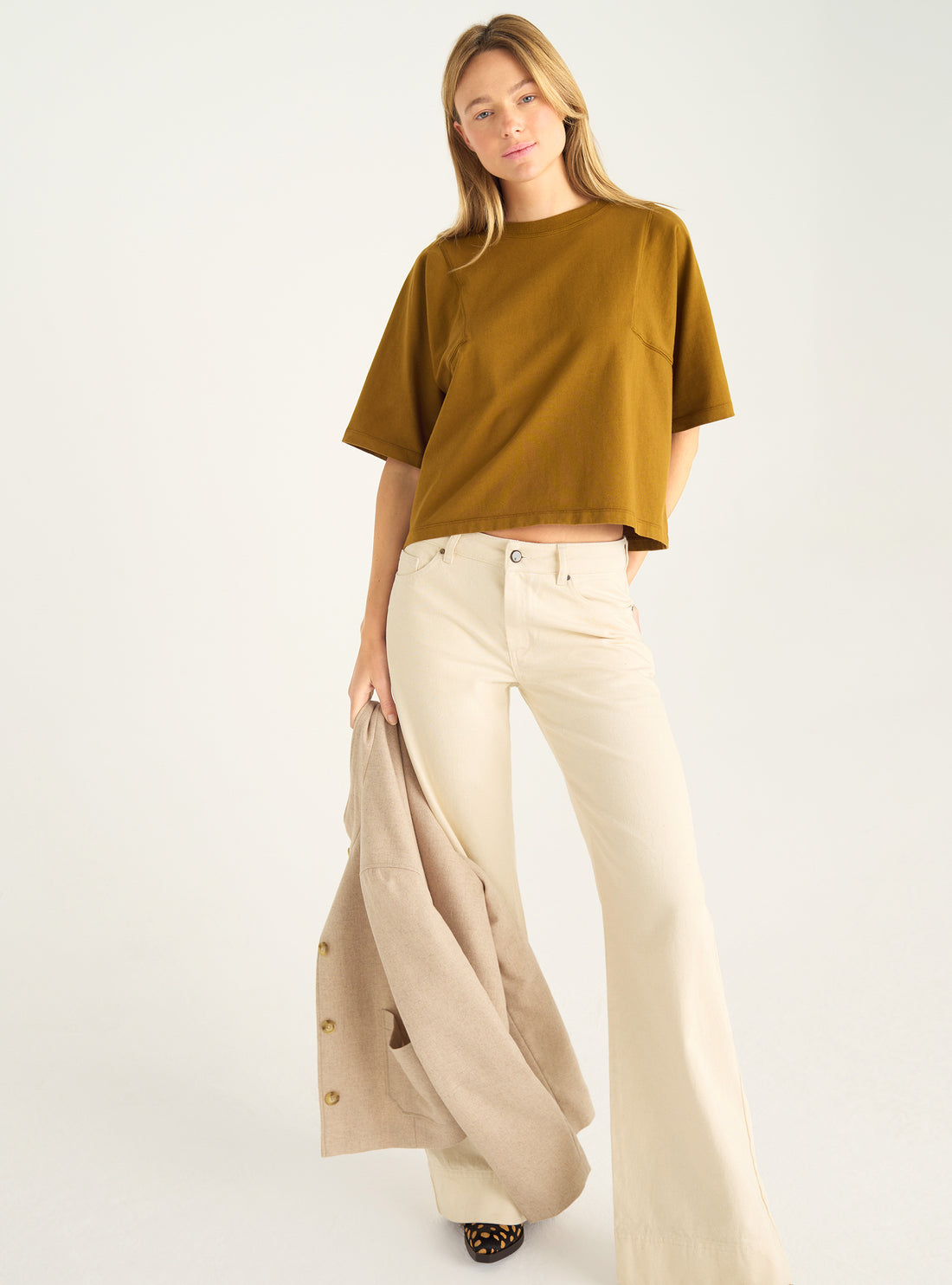 T-shirt boxy en coton bio