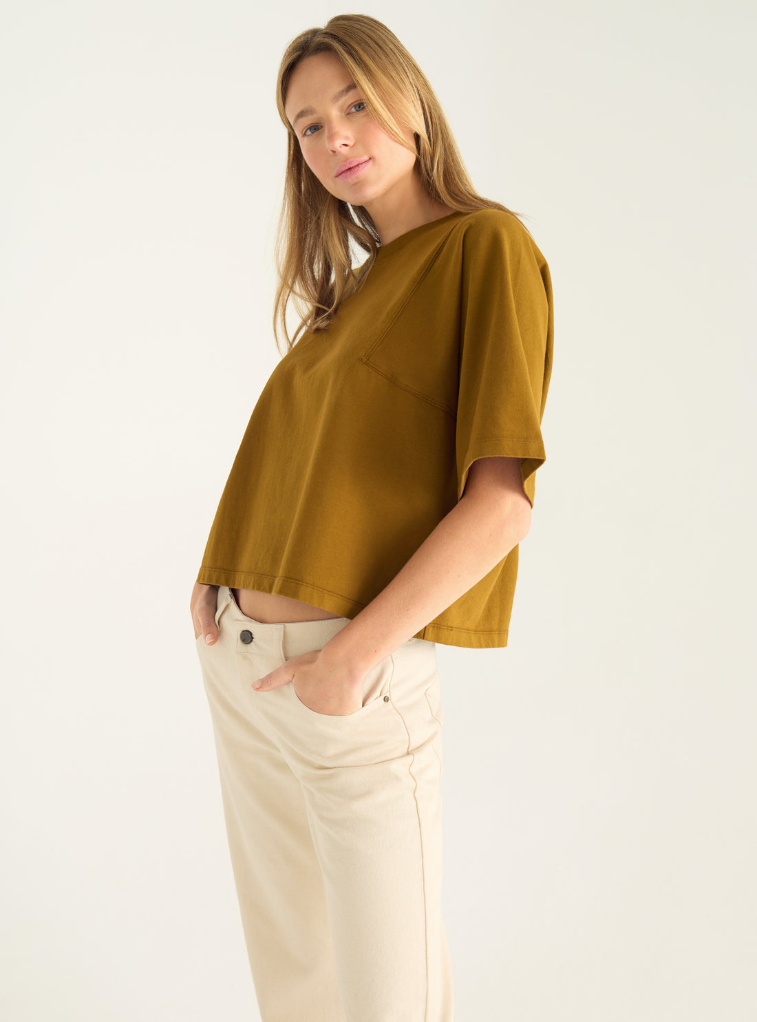 T-shirt boxy en coton bio