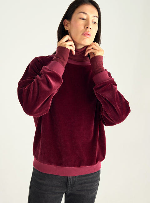 Sweat en velours de coton