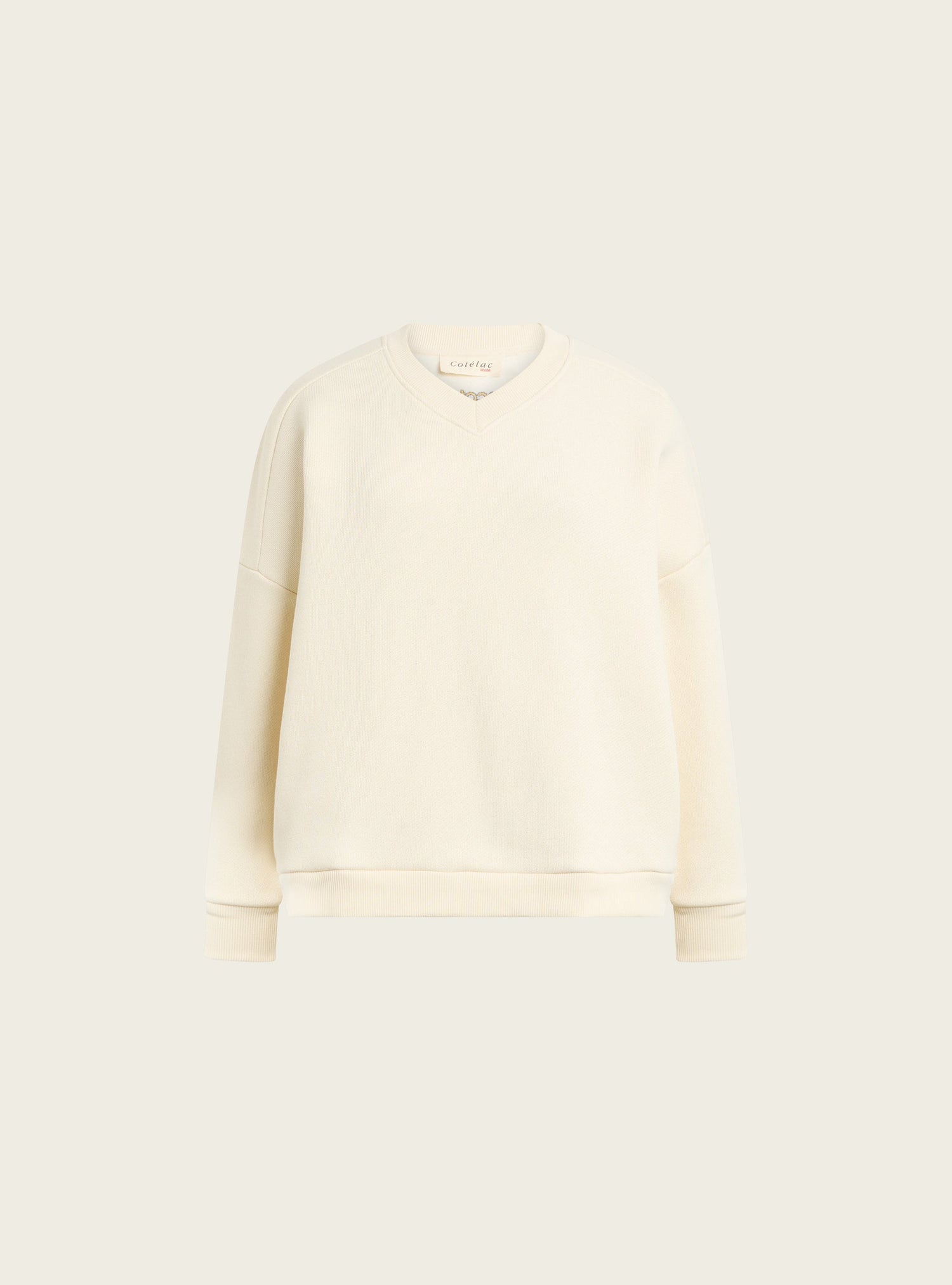 Sweat en molleton gratté acoté 