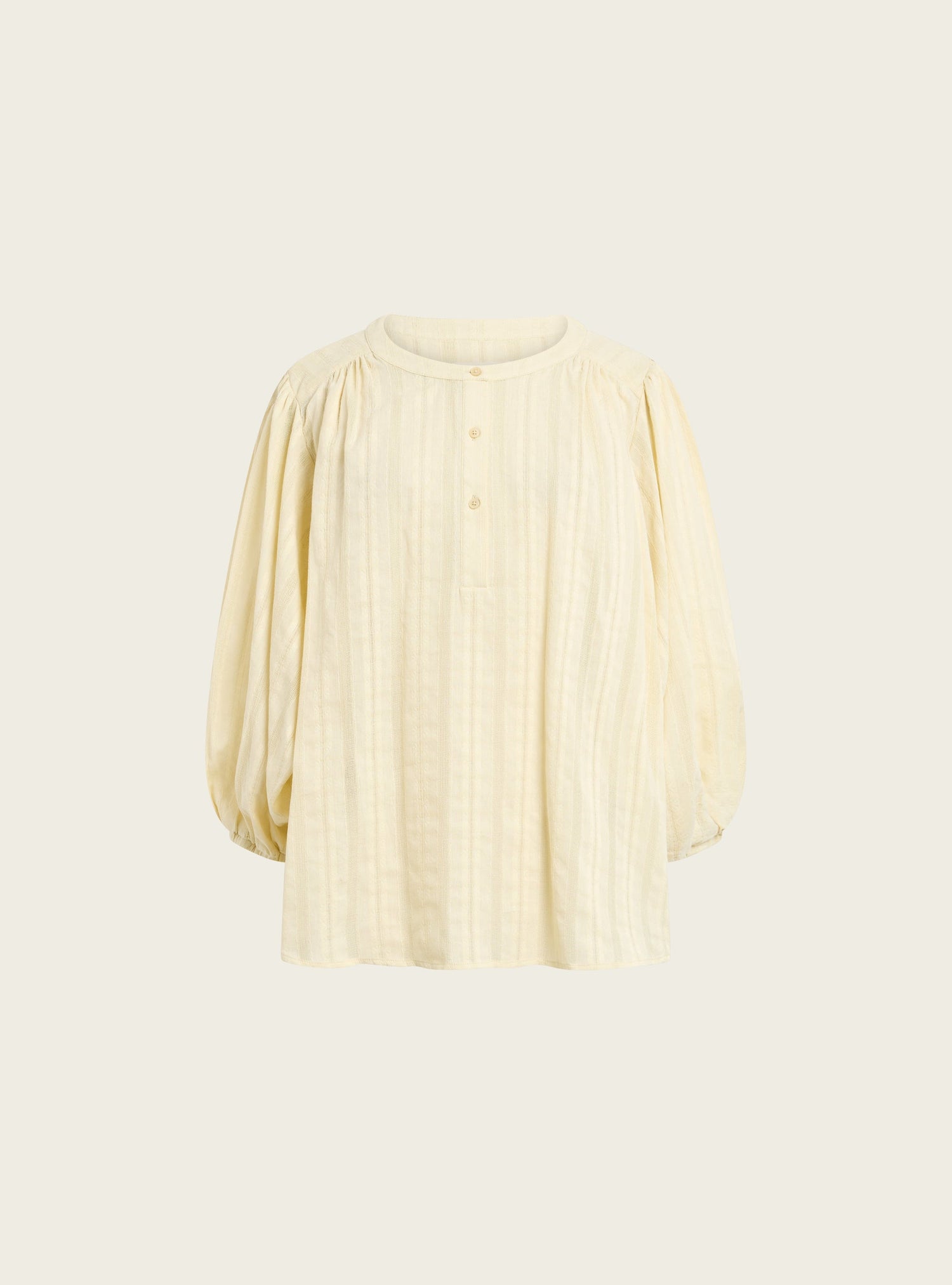 Blouse oversize en coton ajouré acoté 