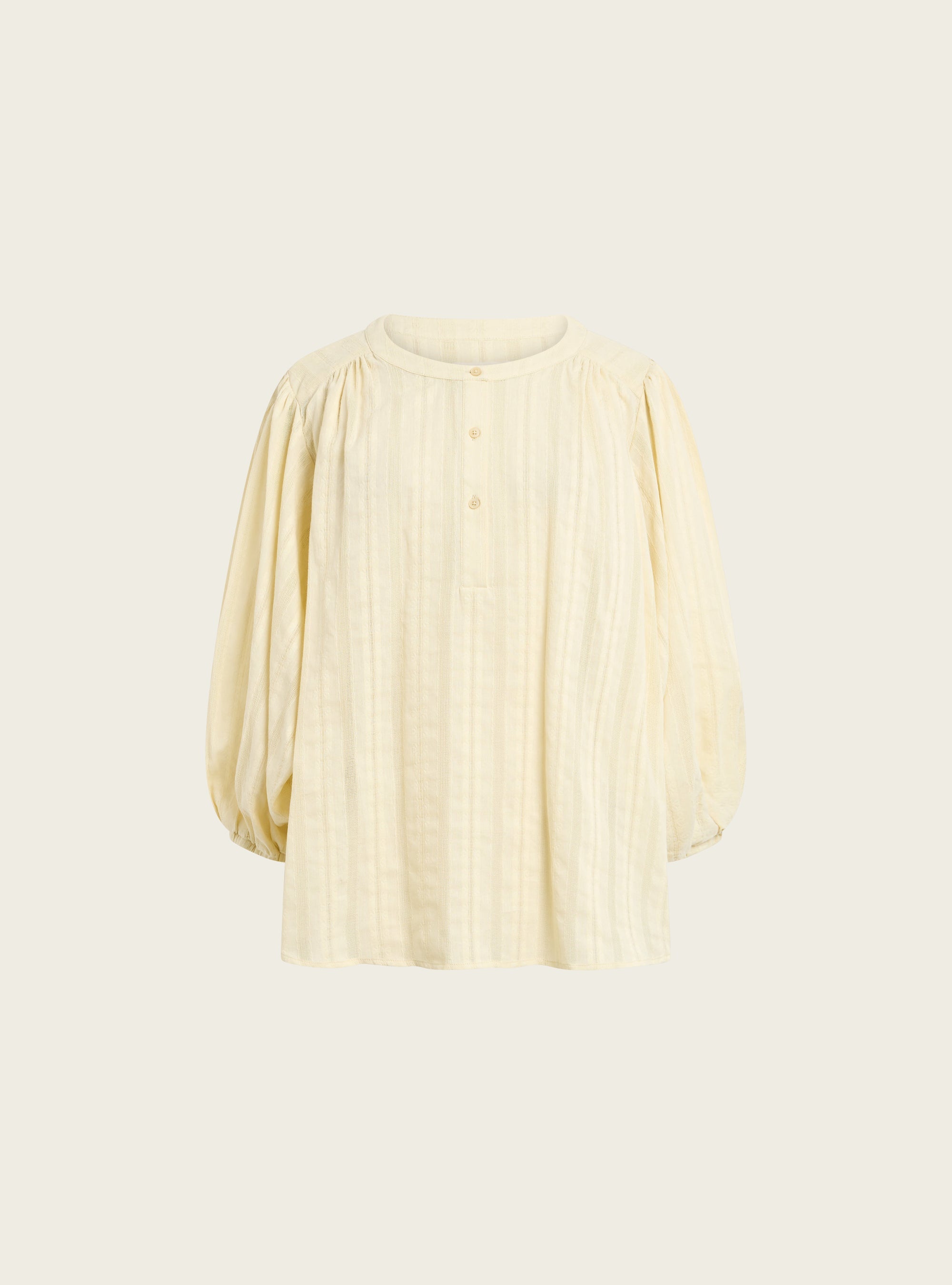 Blouse oversize en coton ajouré acoté 