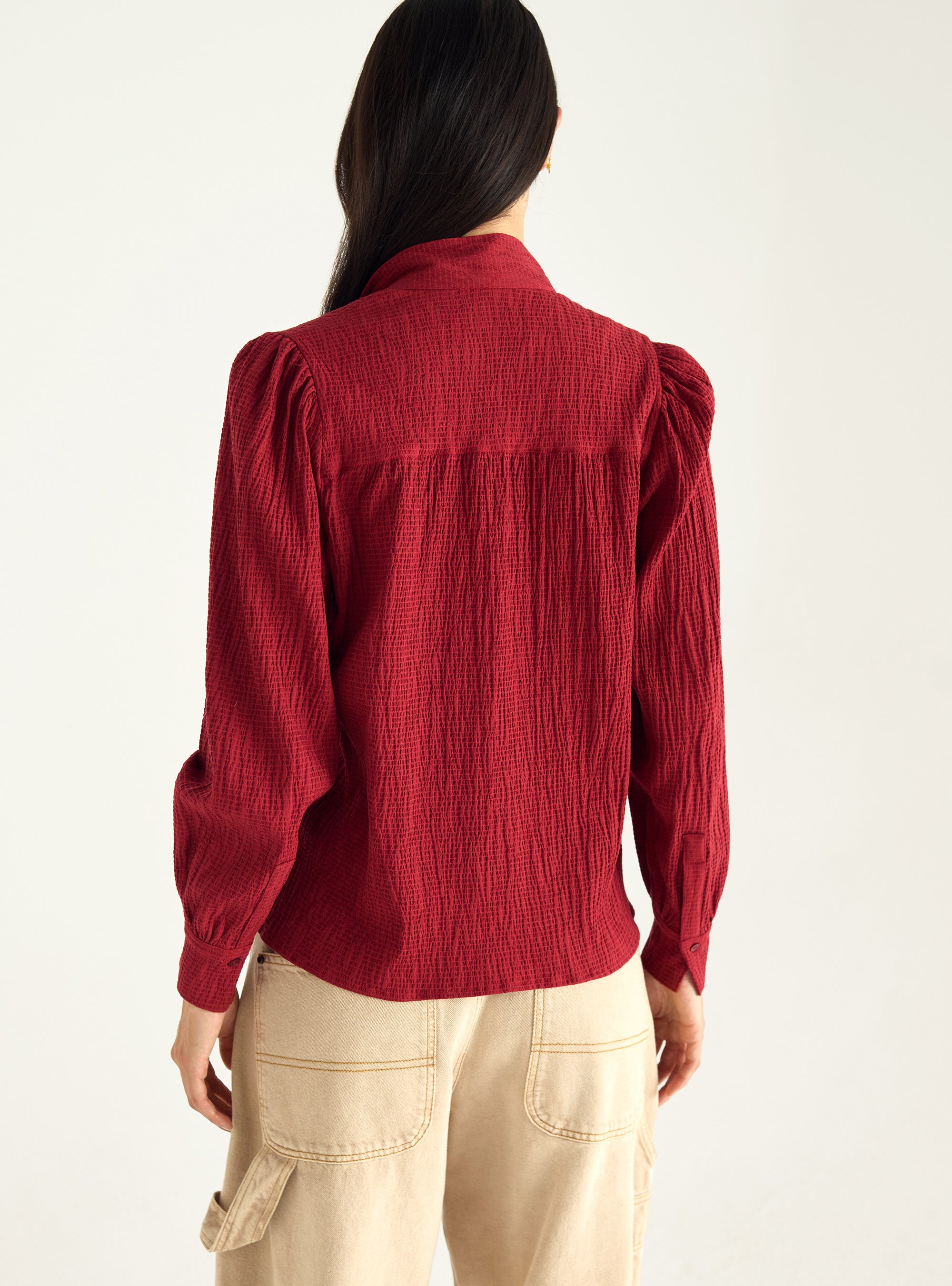 Chemise lavallière ample