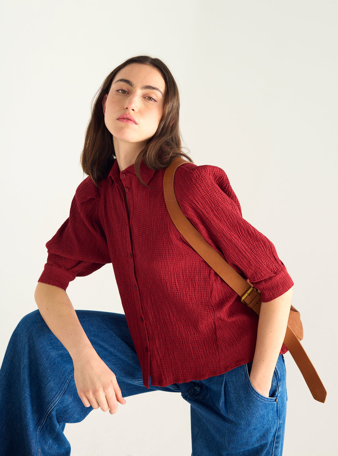 Chemise en seersucker