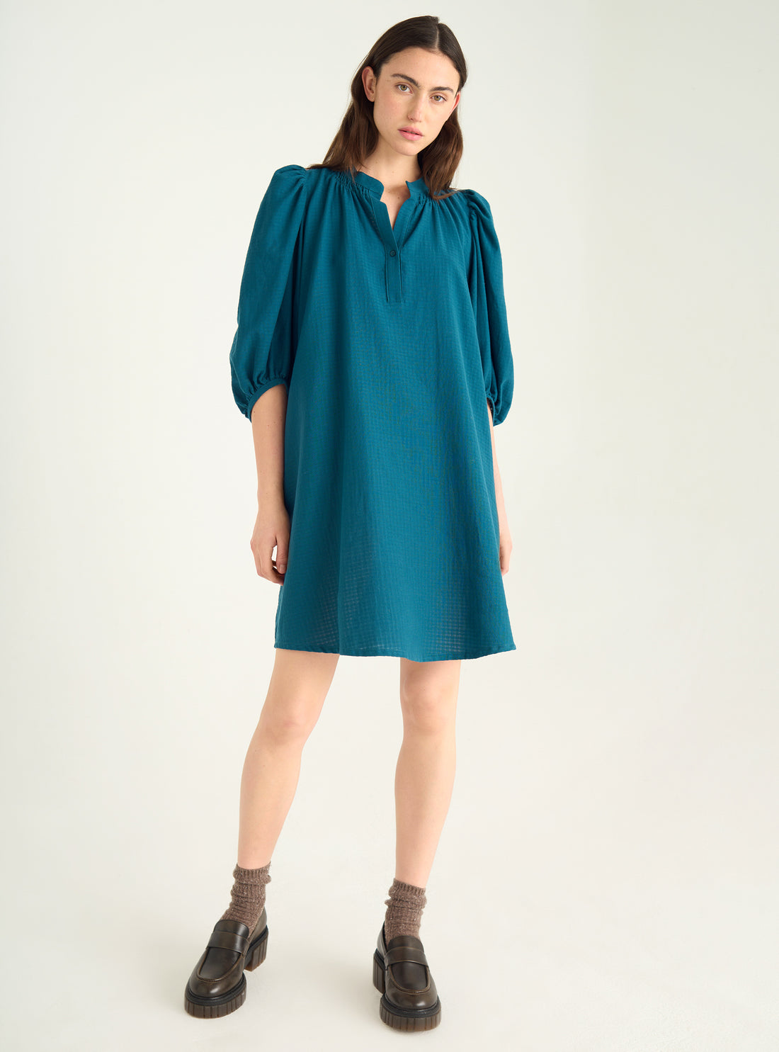 Short gathered dress