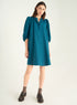 Robe courte froncée