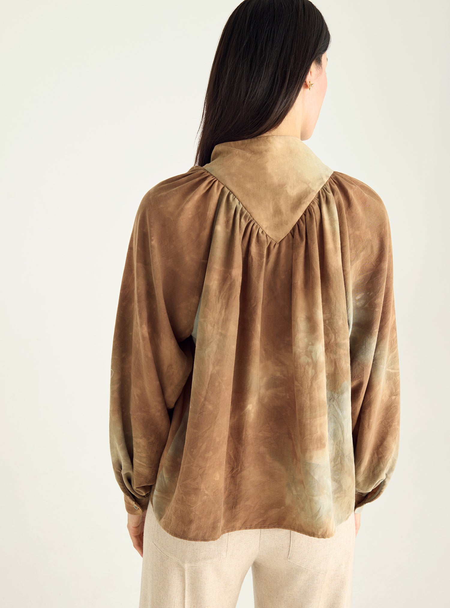 Blouse droite en viscose