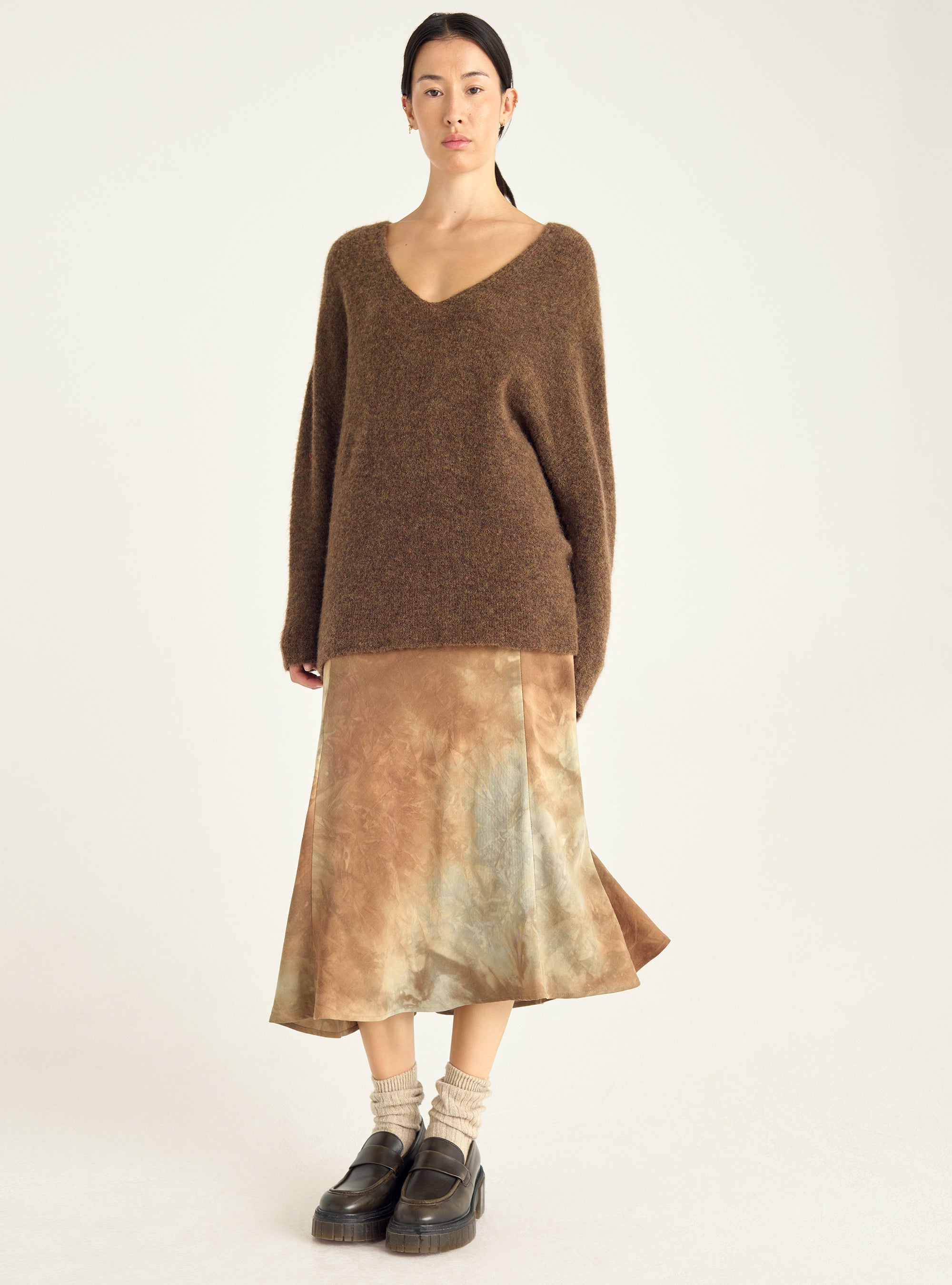 Jupe tulipe imprimée