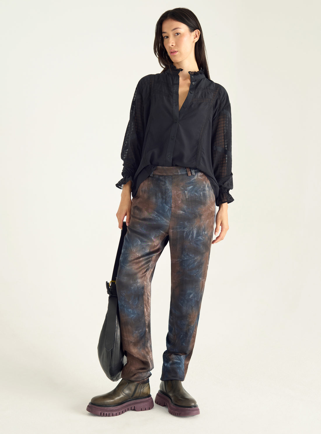 Pantalon fluide imprimé