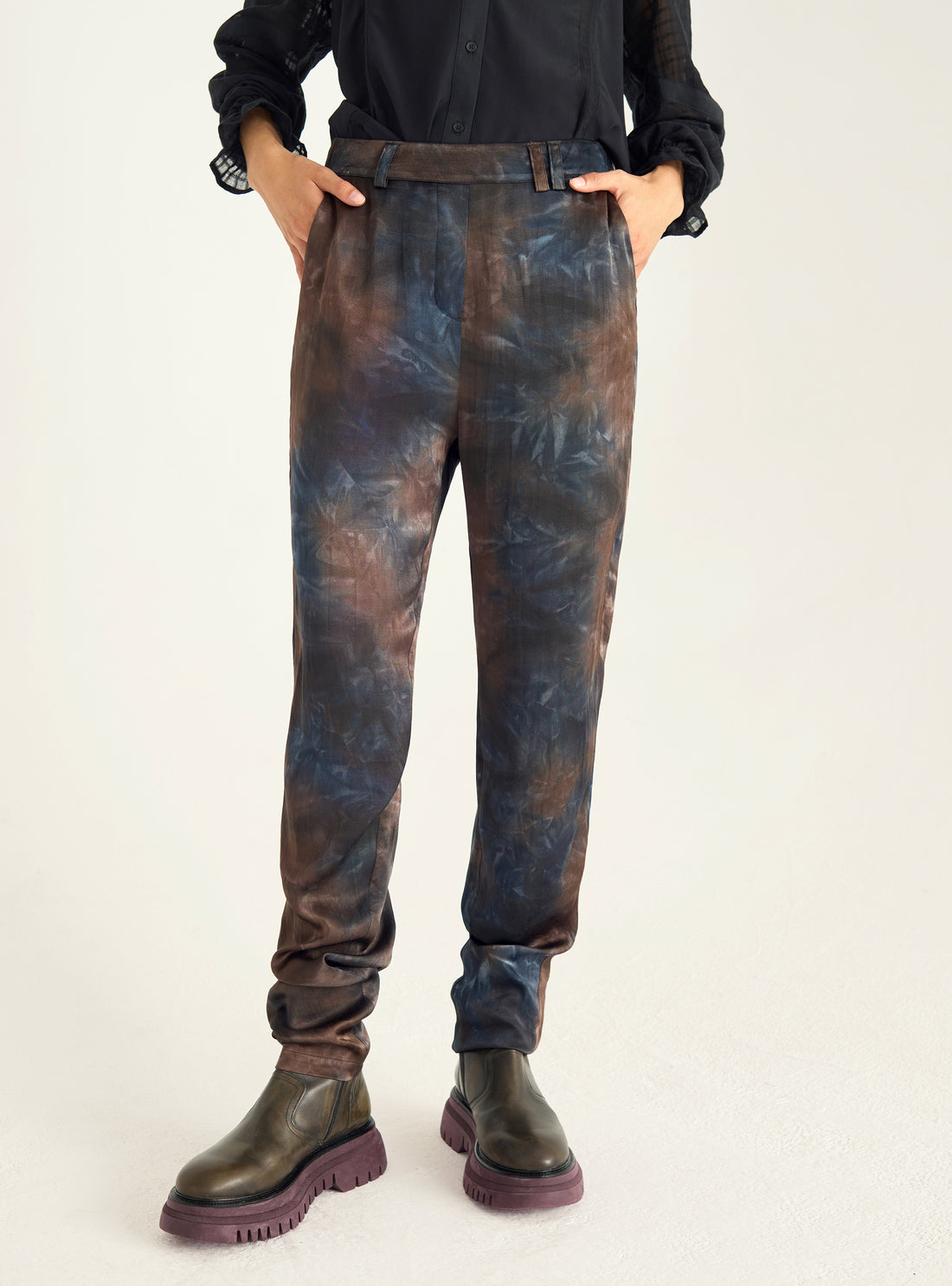 Pantalon fluide imprimé