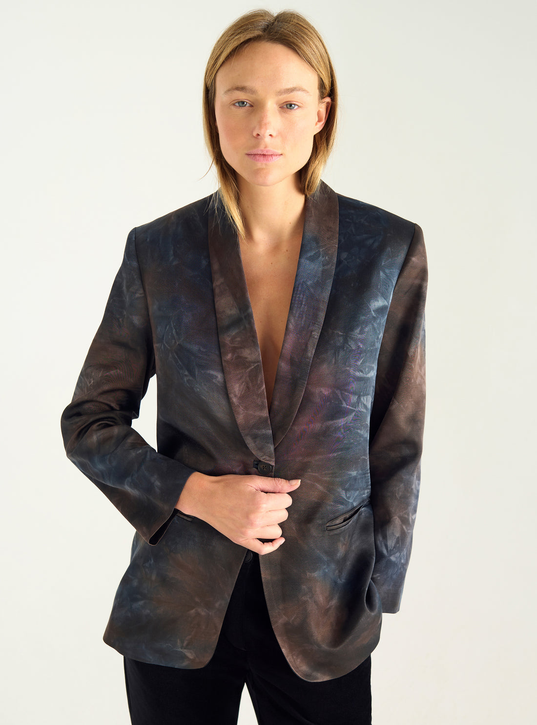 Veste fluide imprimée