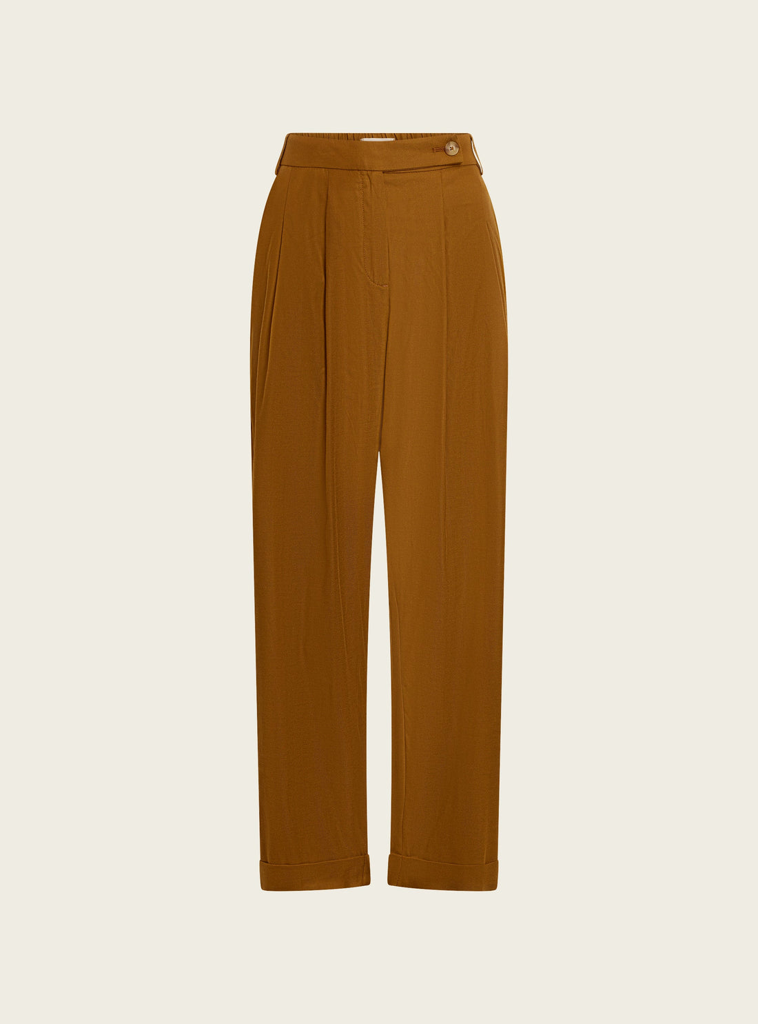 Pantalon large chevronné acoté 