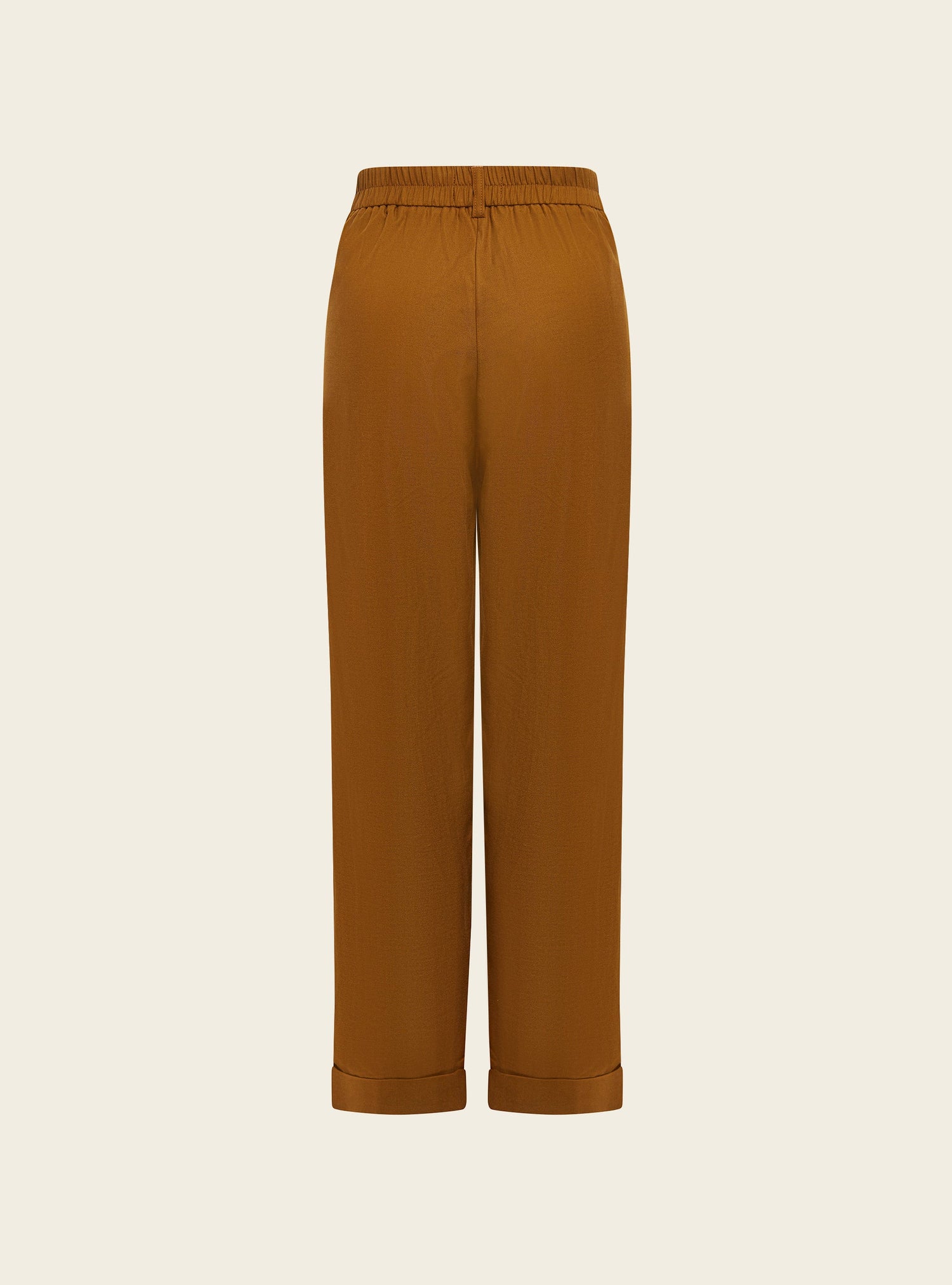 Pantalon large chevronné acoté 