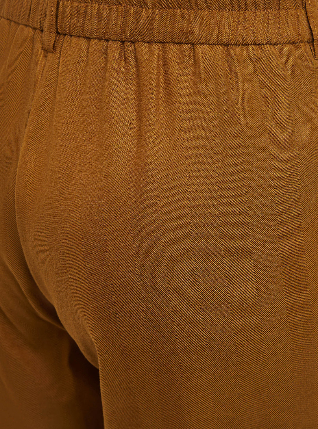 Pantalon large chevronné acoté 