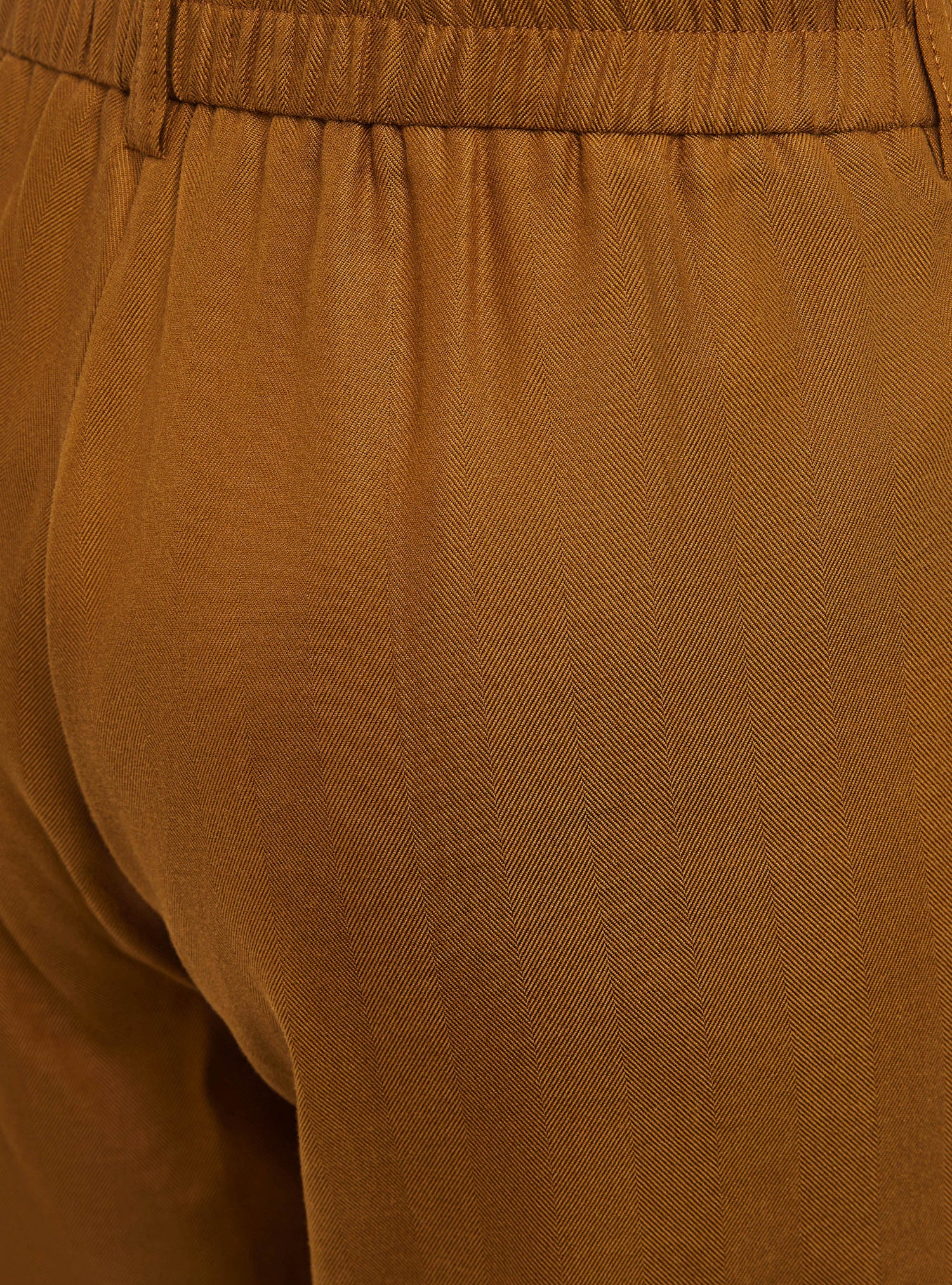 Pantalon large chevronné acoté 