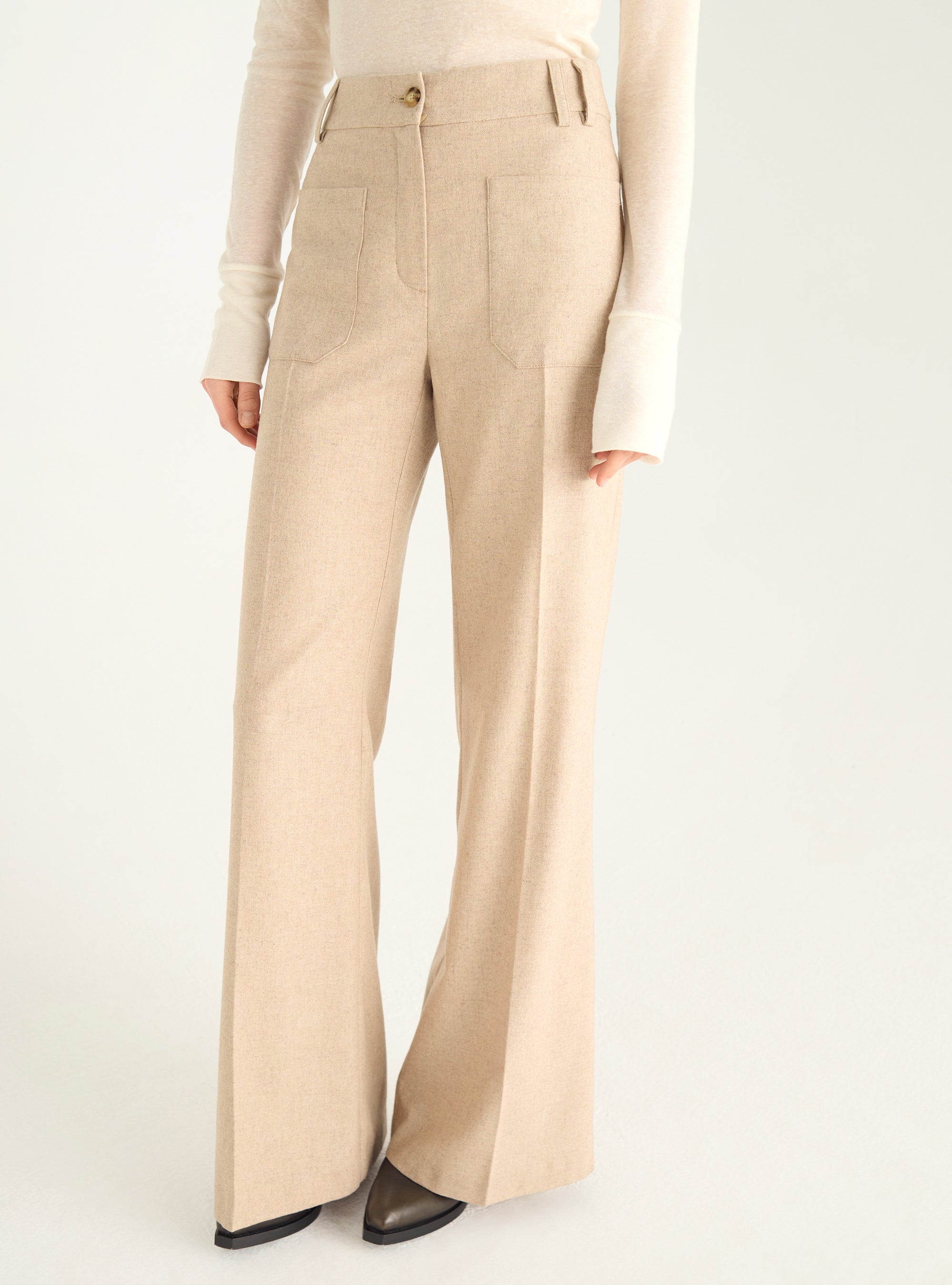 70er Jahre High-Waist-Hose