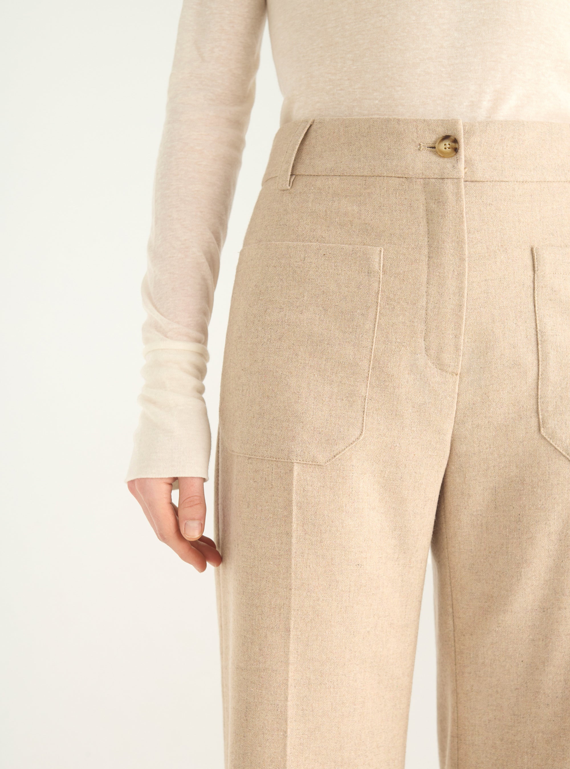 70er Jahre High-Waist-Hose